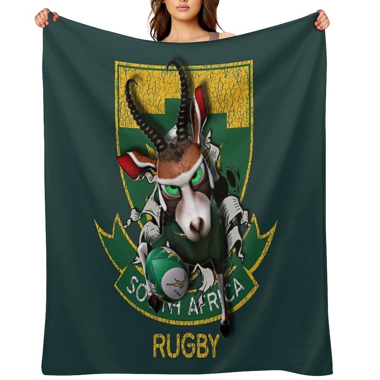 Springbok Vs Protea Throw Blanket