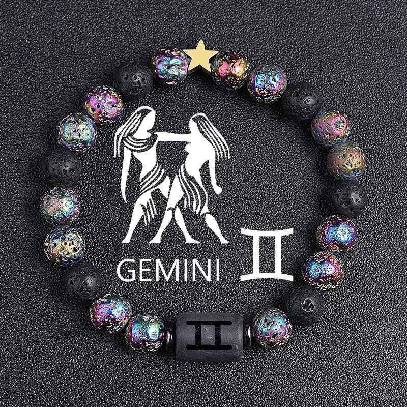European and American Zodiac Twelve Constellation Bracelet - Beaded Design