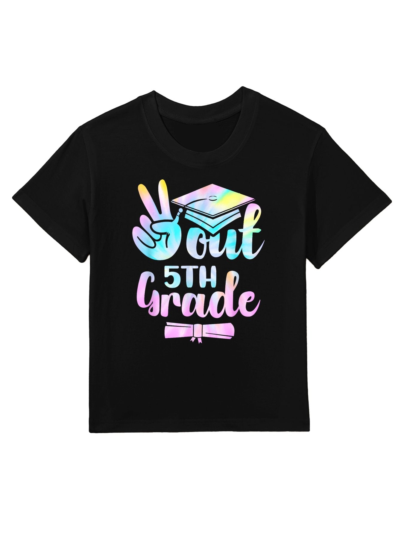 5th Grade Graduation Shirt Peace Out 5th Grade Tie Dye Kids Kids T-Shirt