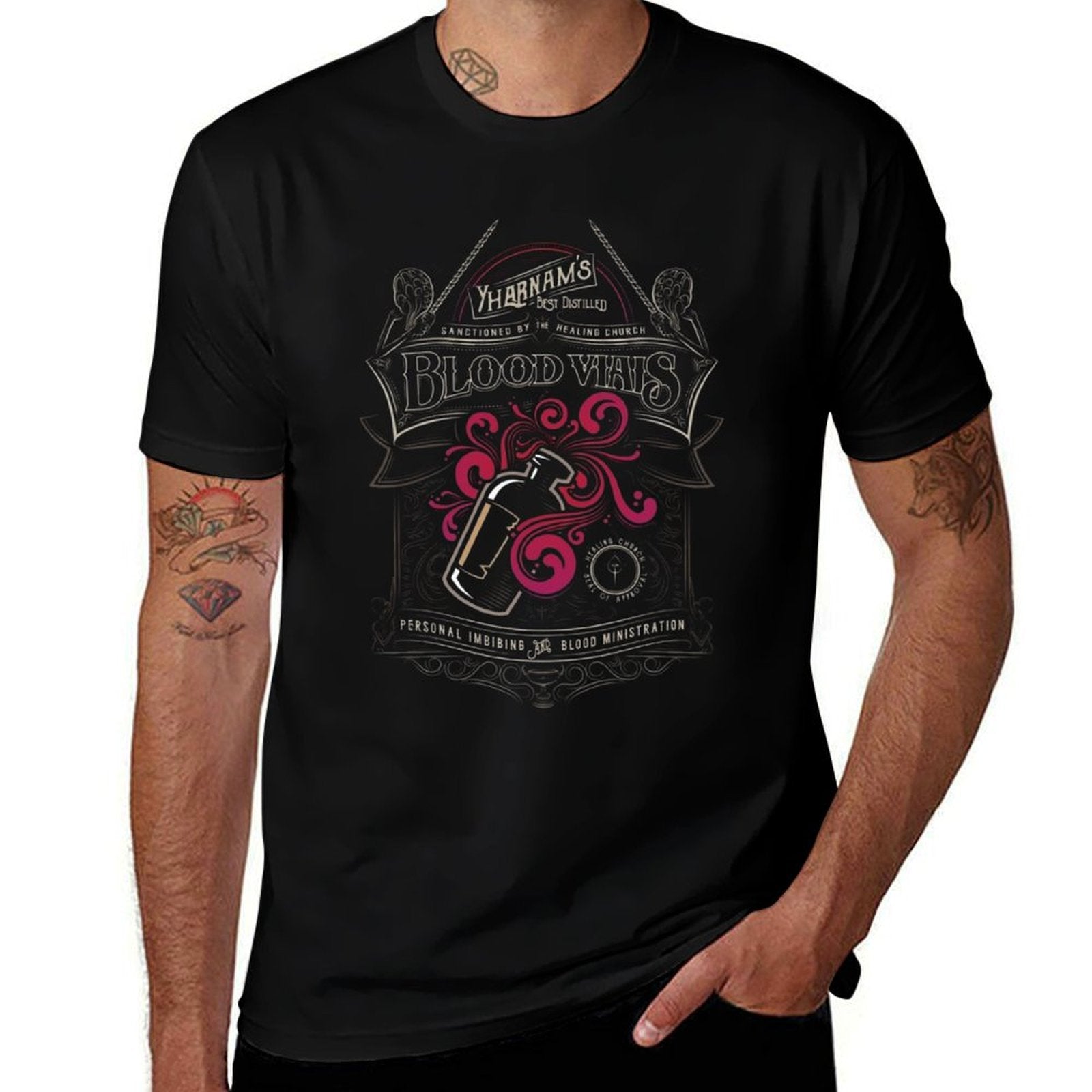 Yharnam&amp;#39;s Blood Vials  Polyester Blend T-Shirt