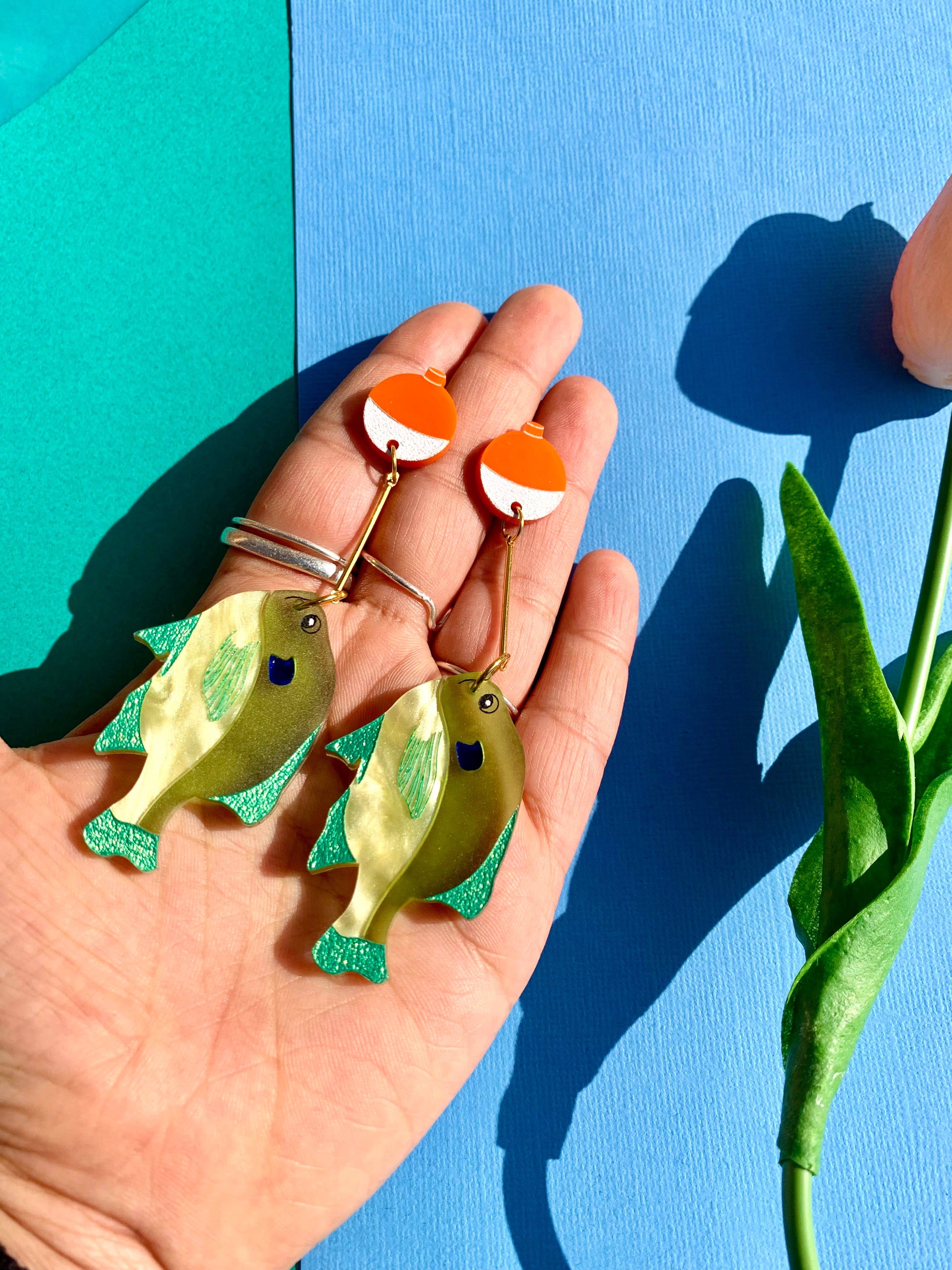 &amp;quot;If Looks Could Gill&amp;quot; Acrylic Statement Earrings