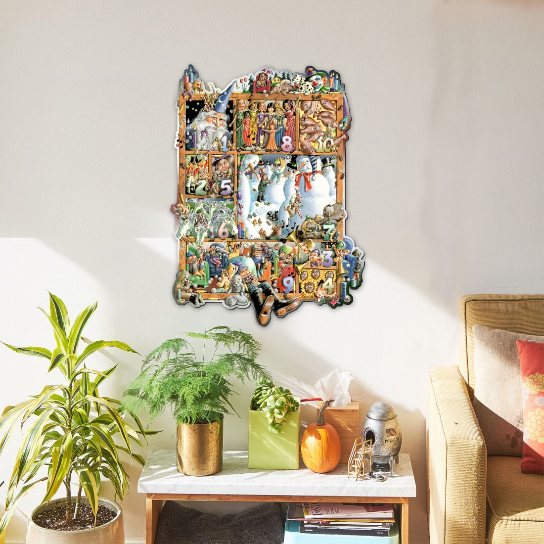 Numbers Whimsical Wall Art by Laura Seeley - Love Family Kids Decor - 8513009-LS