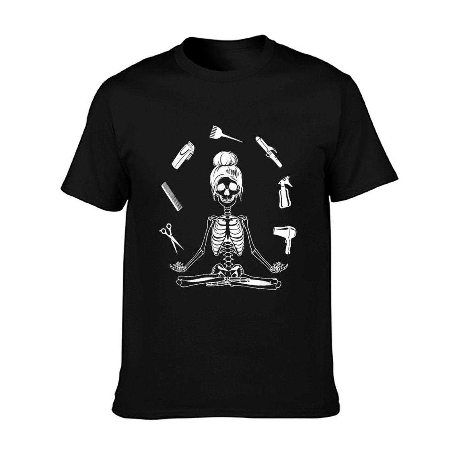 Hair Stylist Skeleton Hairdresser Hairstylist T-Shirt