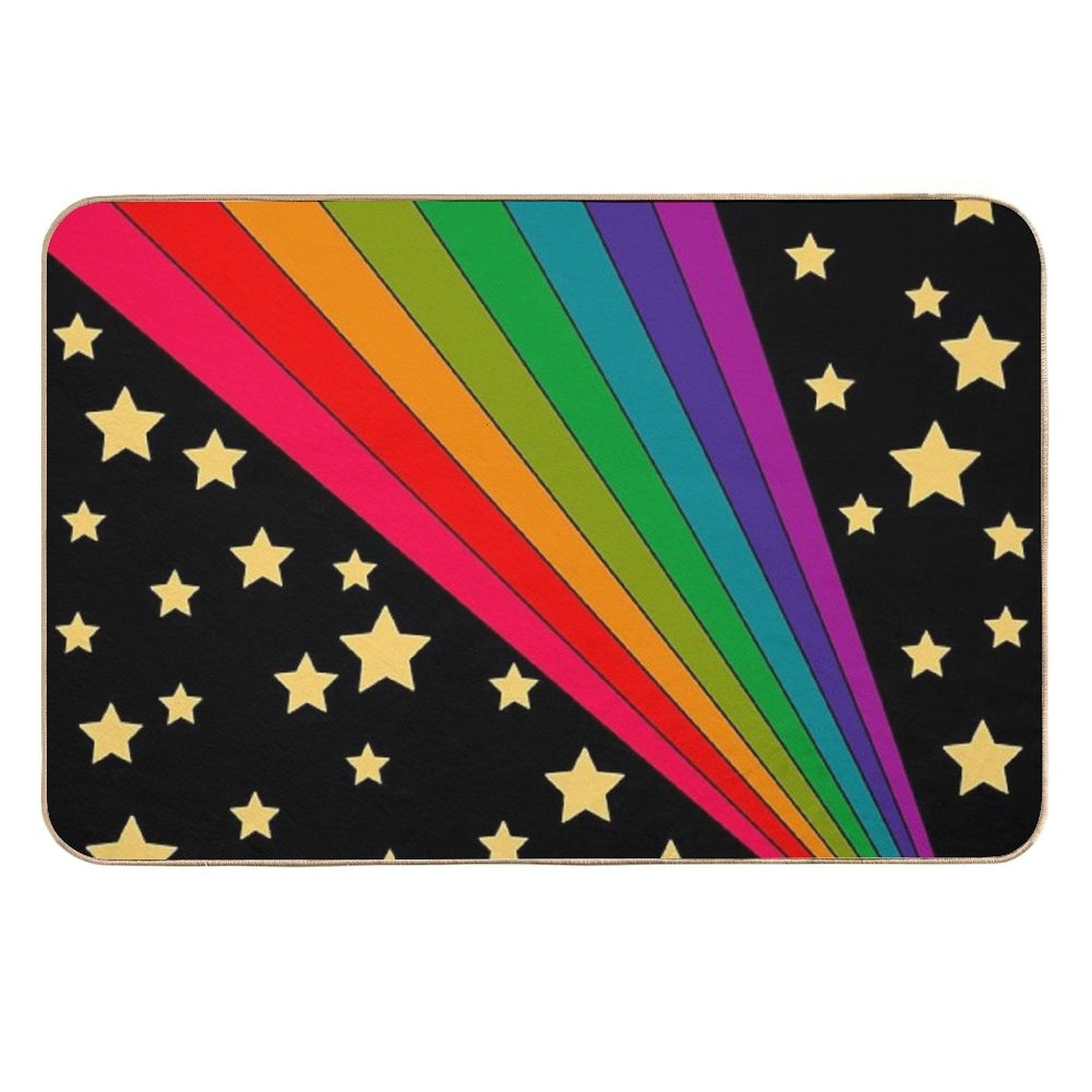 Stars And Rainbow  Non-Slip Bath Mat