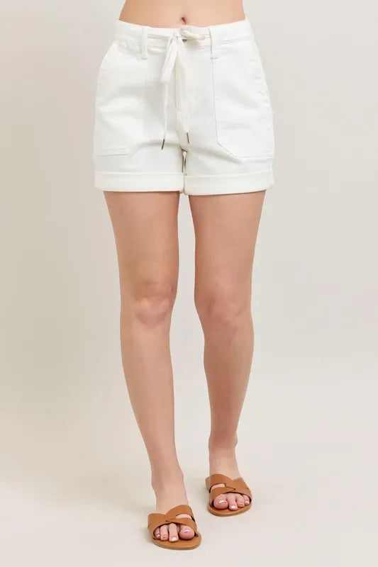 Judy Blue High Waist Cuff Denim Shorts