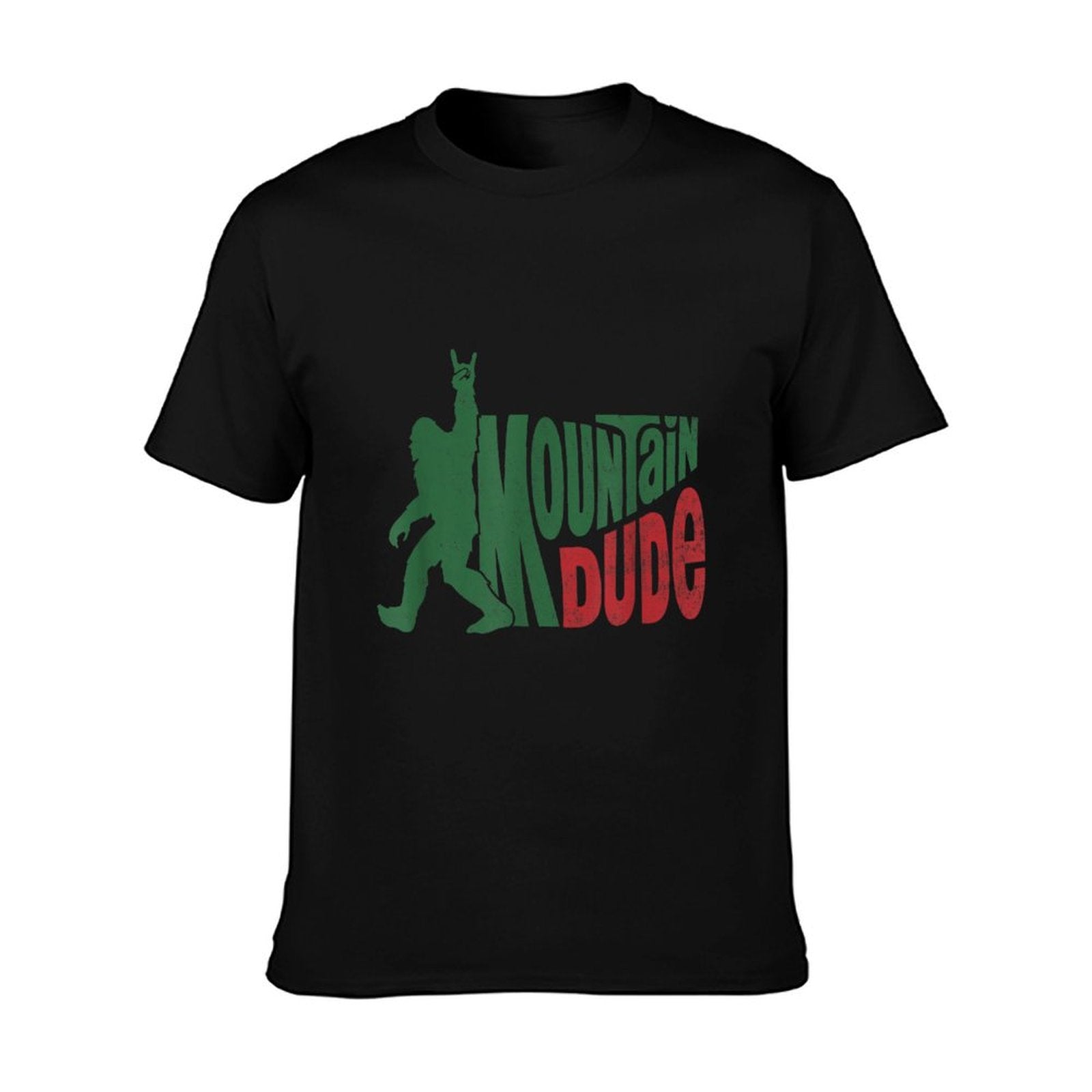 Mountain Dude Funny Bigfoot Sasquatch Hiking Gift, Small, White T-Shirt