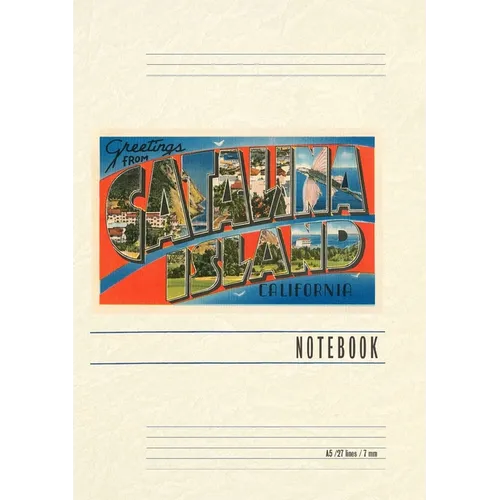 Vintage Lined Notebook Greetings from Catalina Island, California - Paperback