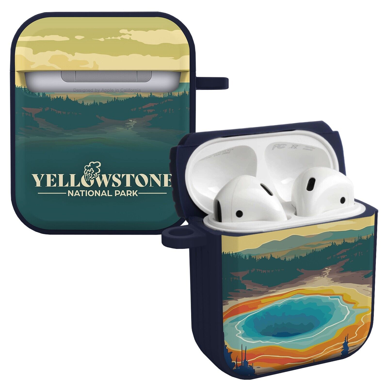 National Parks Yellowstone HDX Apple Airpods Gen 1 &amp;amp; 2 Case Cover