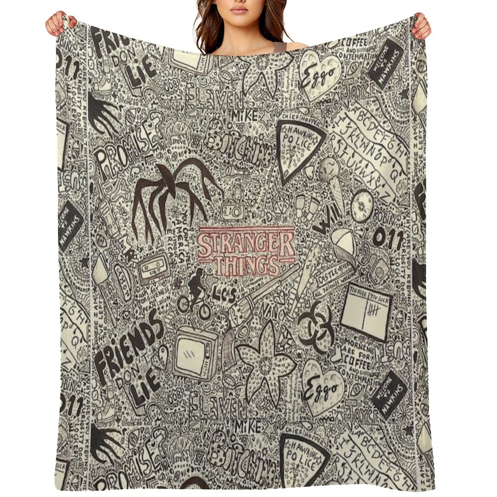 Stranger Things Throw Blanket