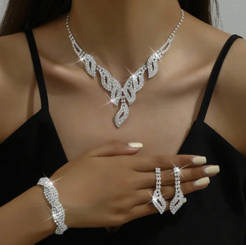Style Loft Collection Luxury Bridal Necklace &amp;amp; Earrings Set