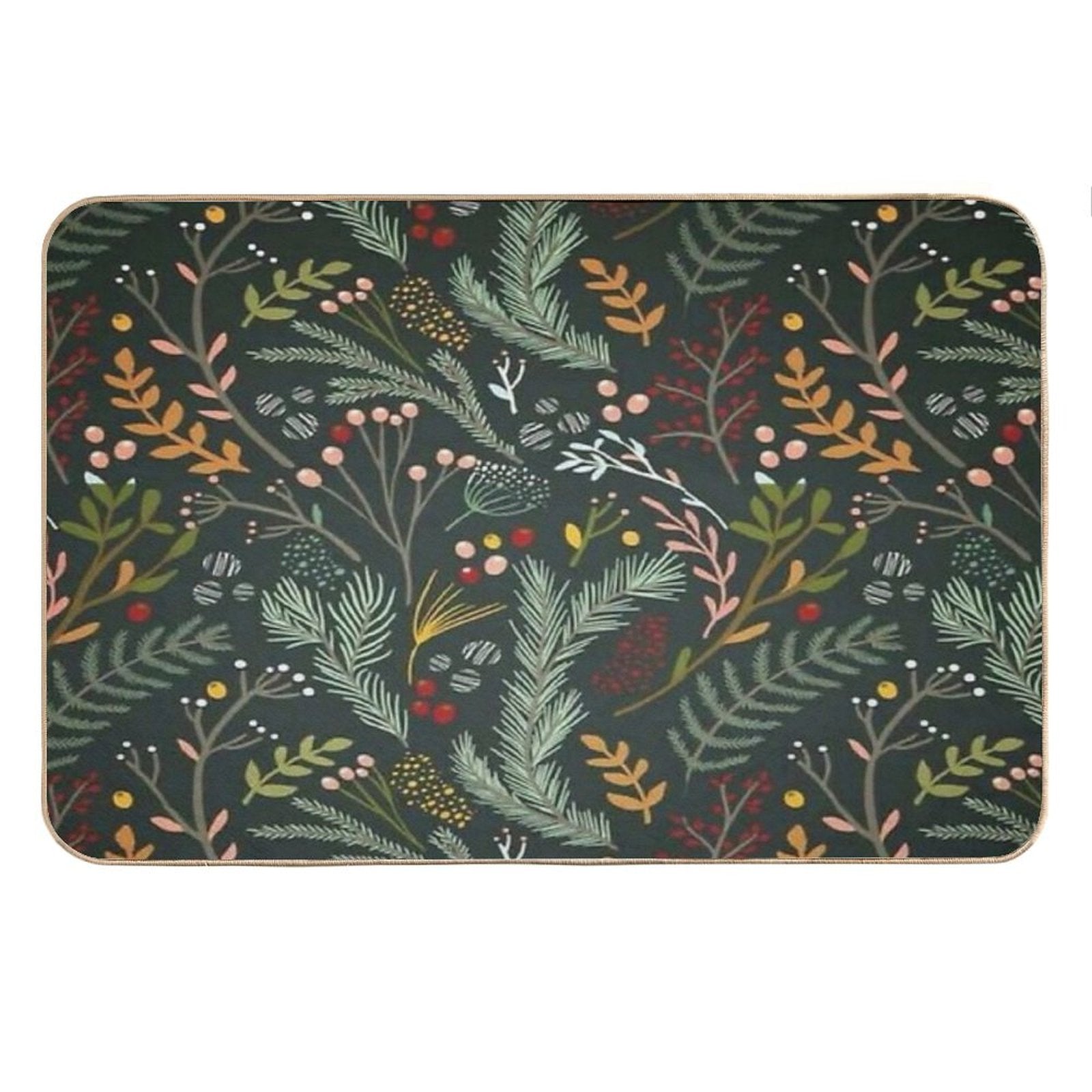 Yuletide Pattern Bath Mat