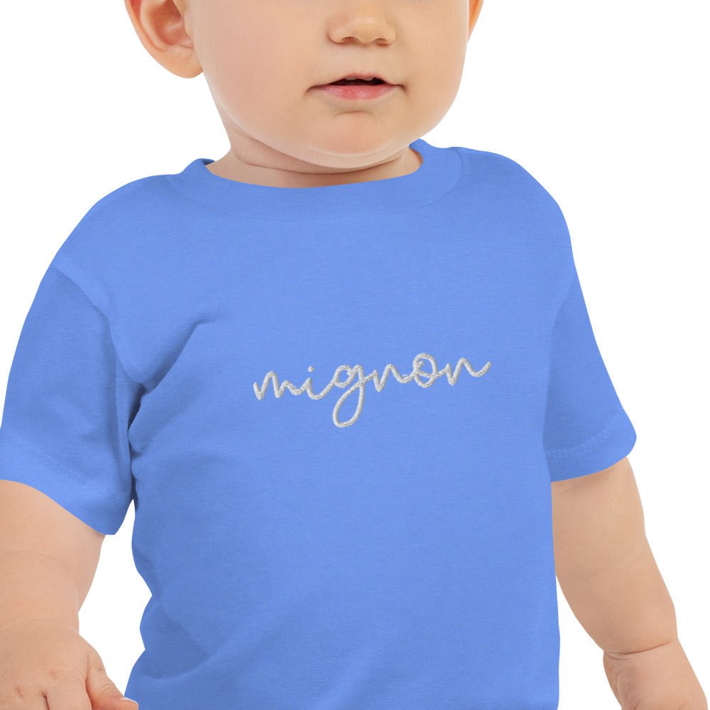 MIGNON EMBROIDERED BABY JERSEY SHORT SLEEVE TEE