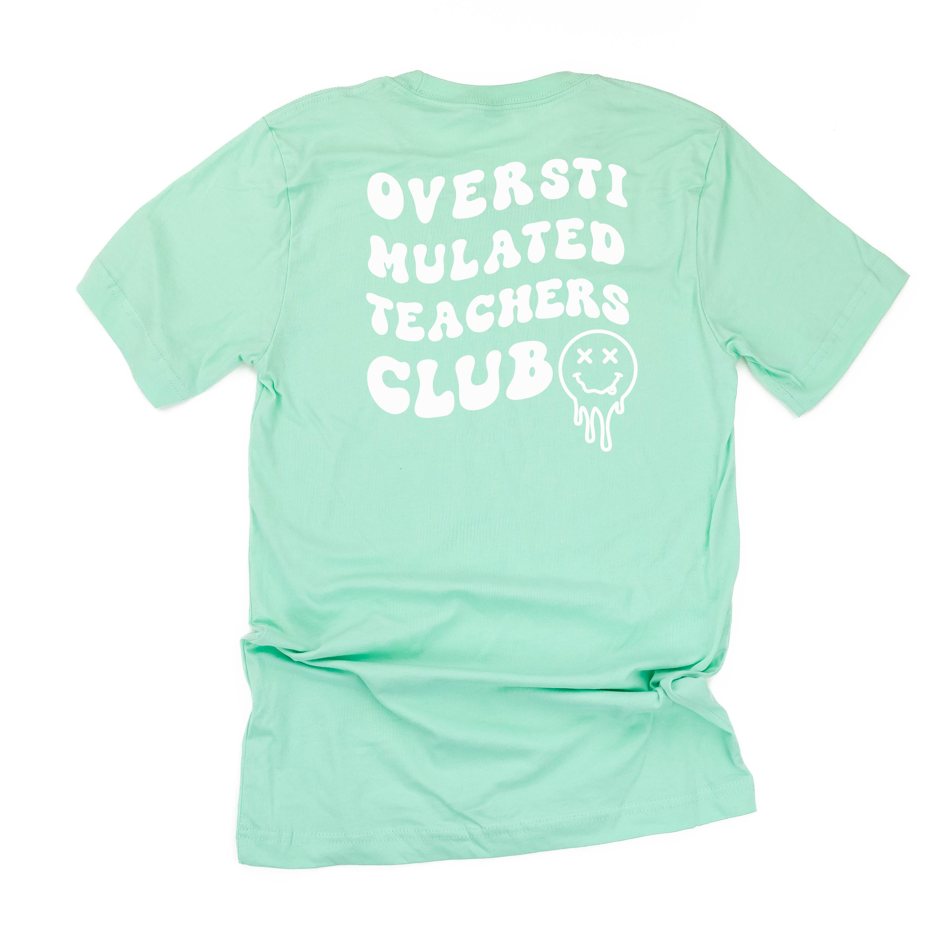 Overstimulated Teachers Club - Melty X Squiggle Smiley (pf &amp; b) - Unisex Tee