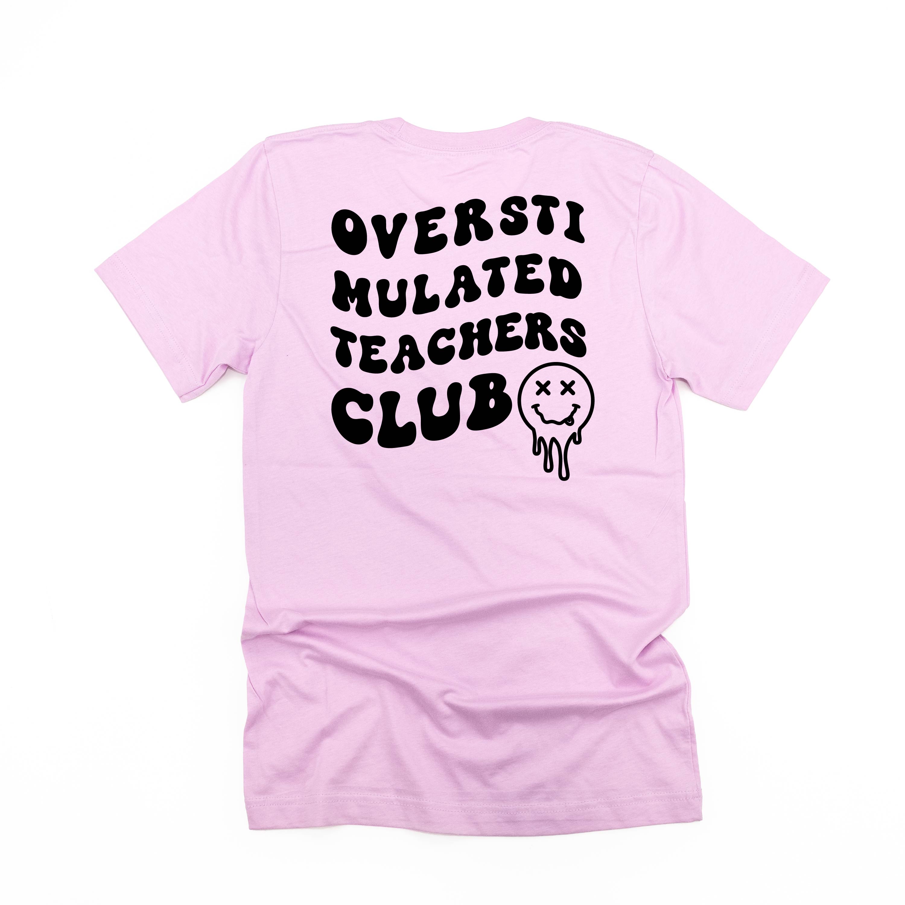 Overstimulated Teachers Club - Melty X Squiggle Smiley (pf &amp; b) - Unisex Tee