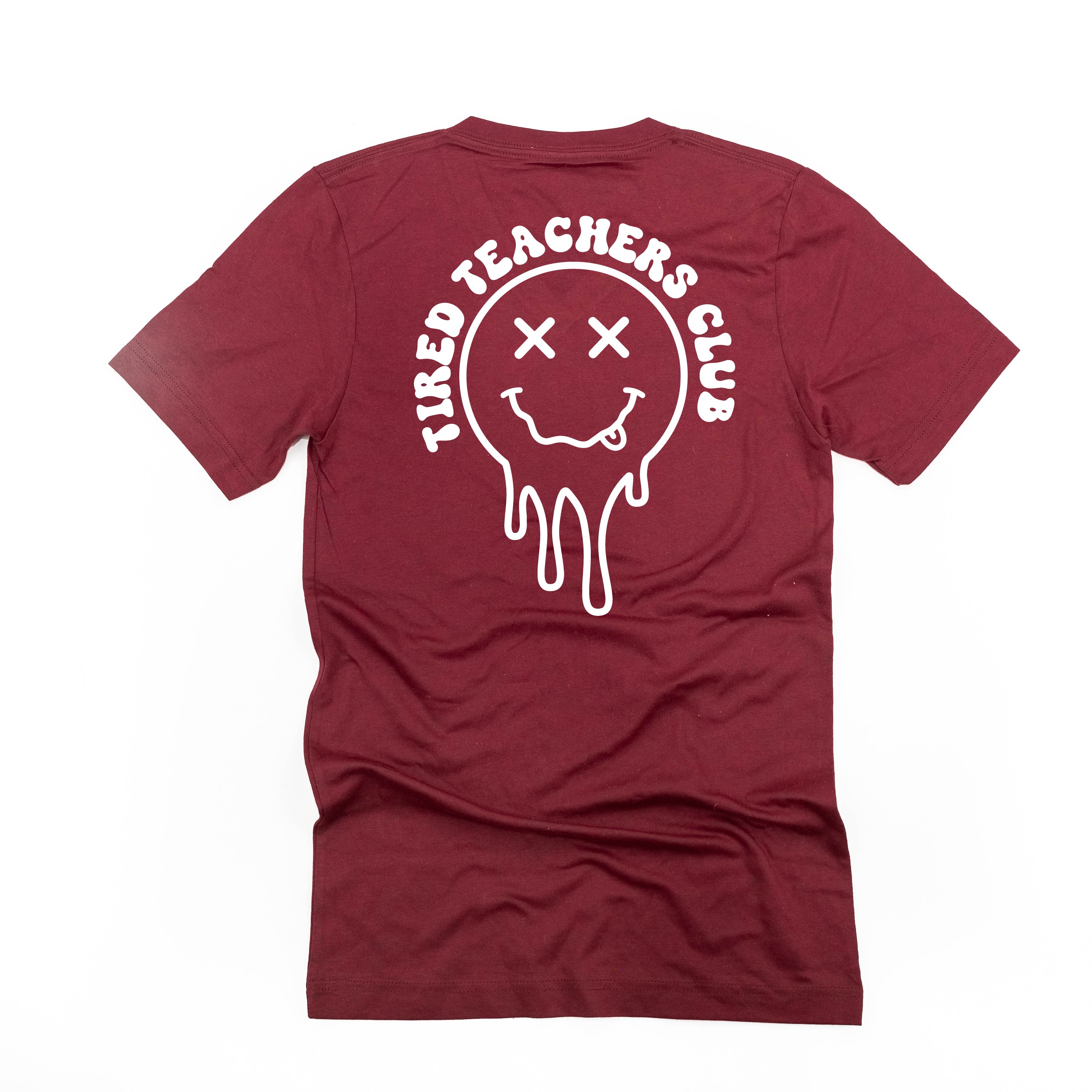 Tired Teachers Club - Melty X Squiggle Smiley (pf &amp; b) - Unisex Tee