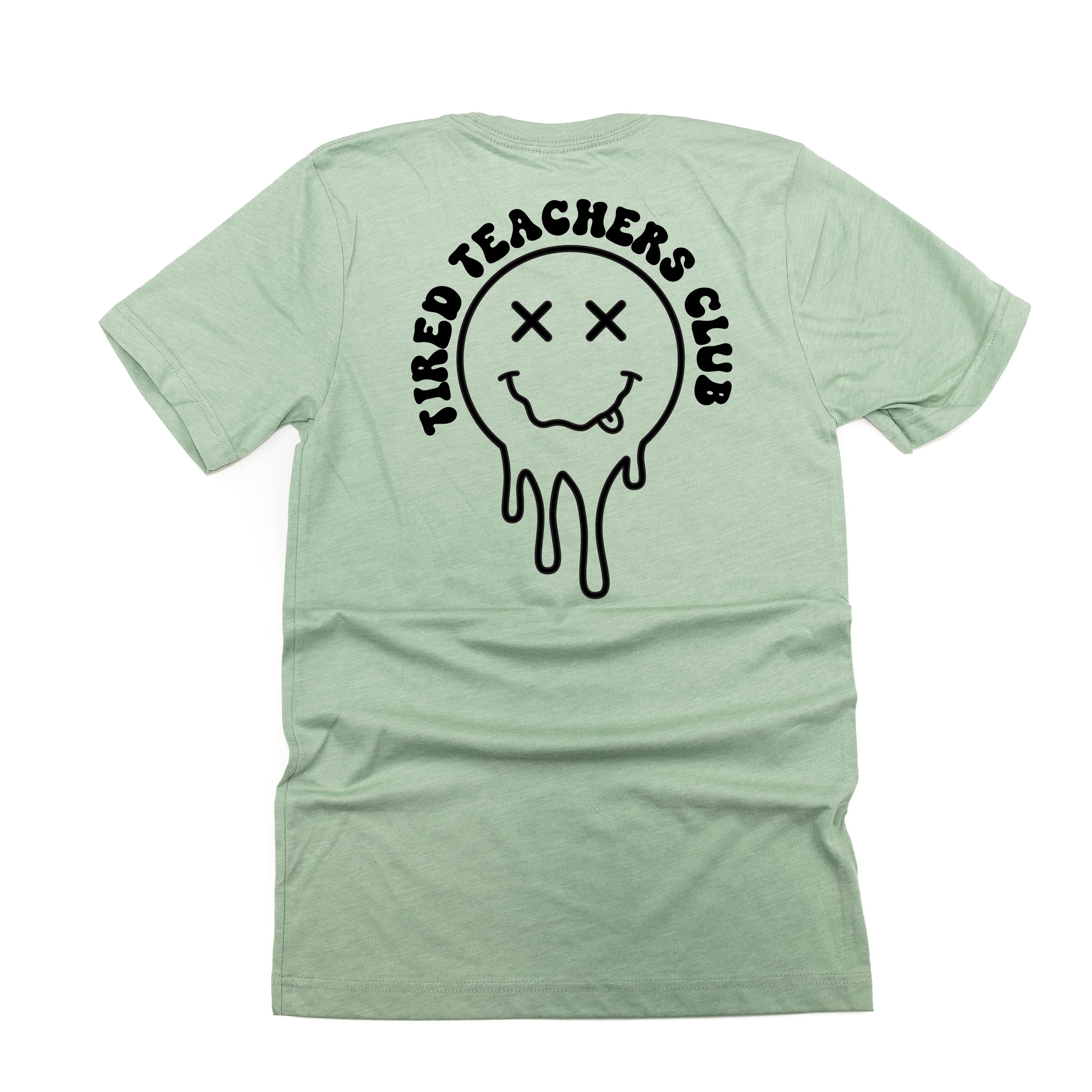 Tired Teachers Club - Melty X Squiggle Smiley (pf &amp; b) - Unisex Tee