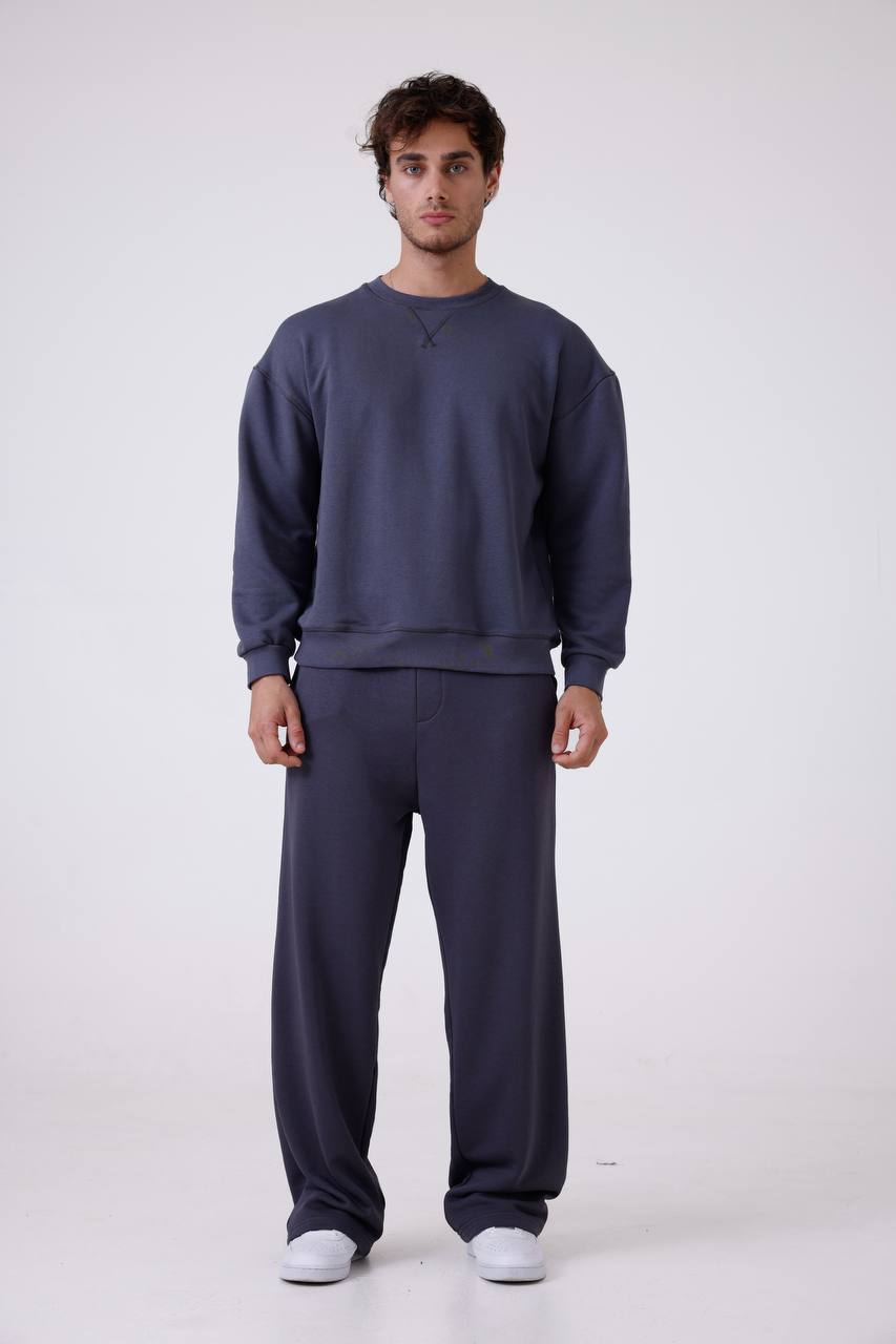 Unisex Baggy Fit Oversize Sweatshirt &amp;amp; Jogger Set - Heavyweight Tracksuit