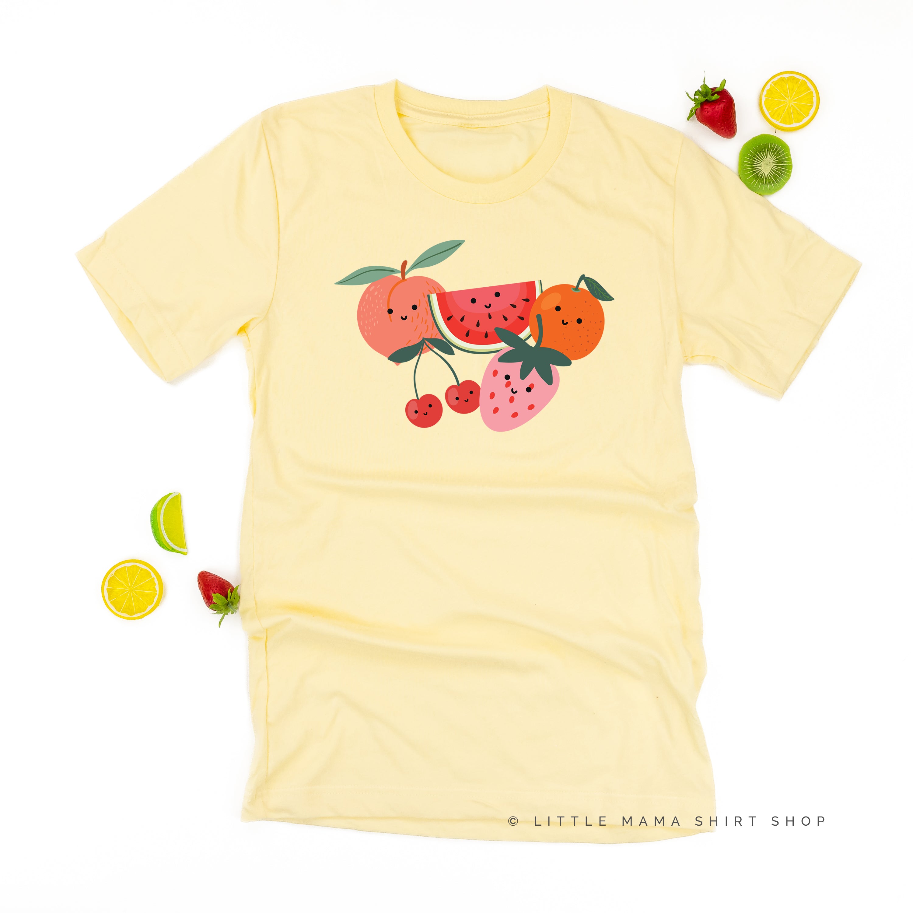 Group of Smiley Fruit - Unisex Tee