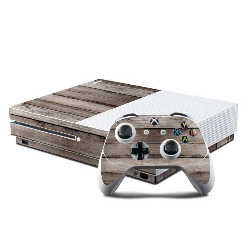 Barn Wood - Microsoft Xbox One S Console and Controller Kit Skin