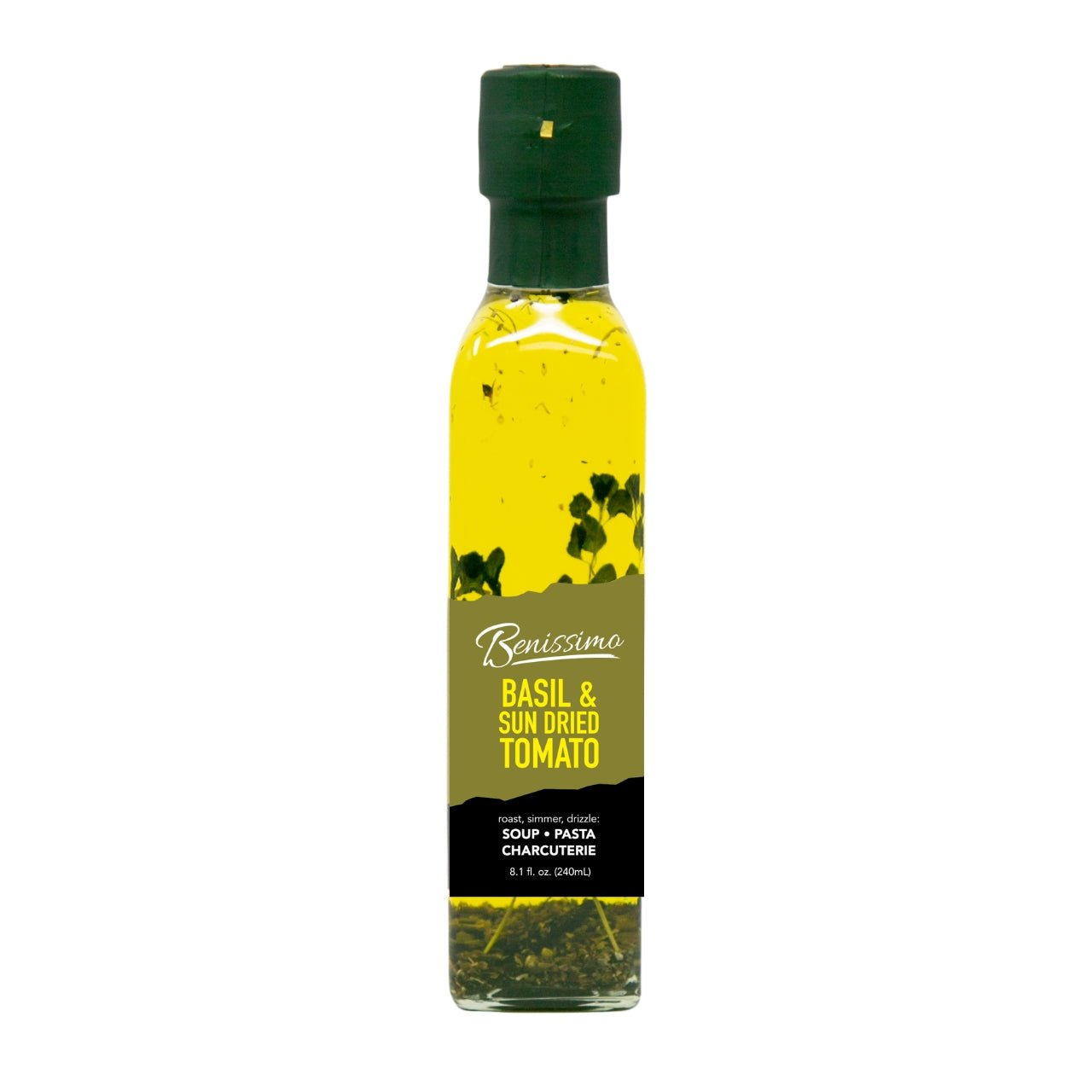 Benissimo Basil &amp;amp; Sun Dried Tomato Oil, Marasca (240mL)