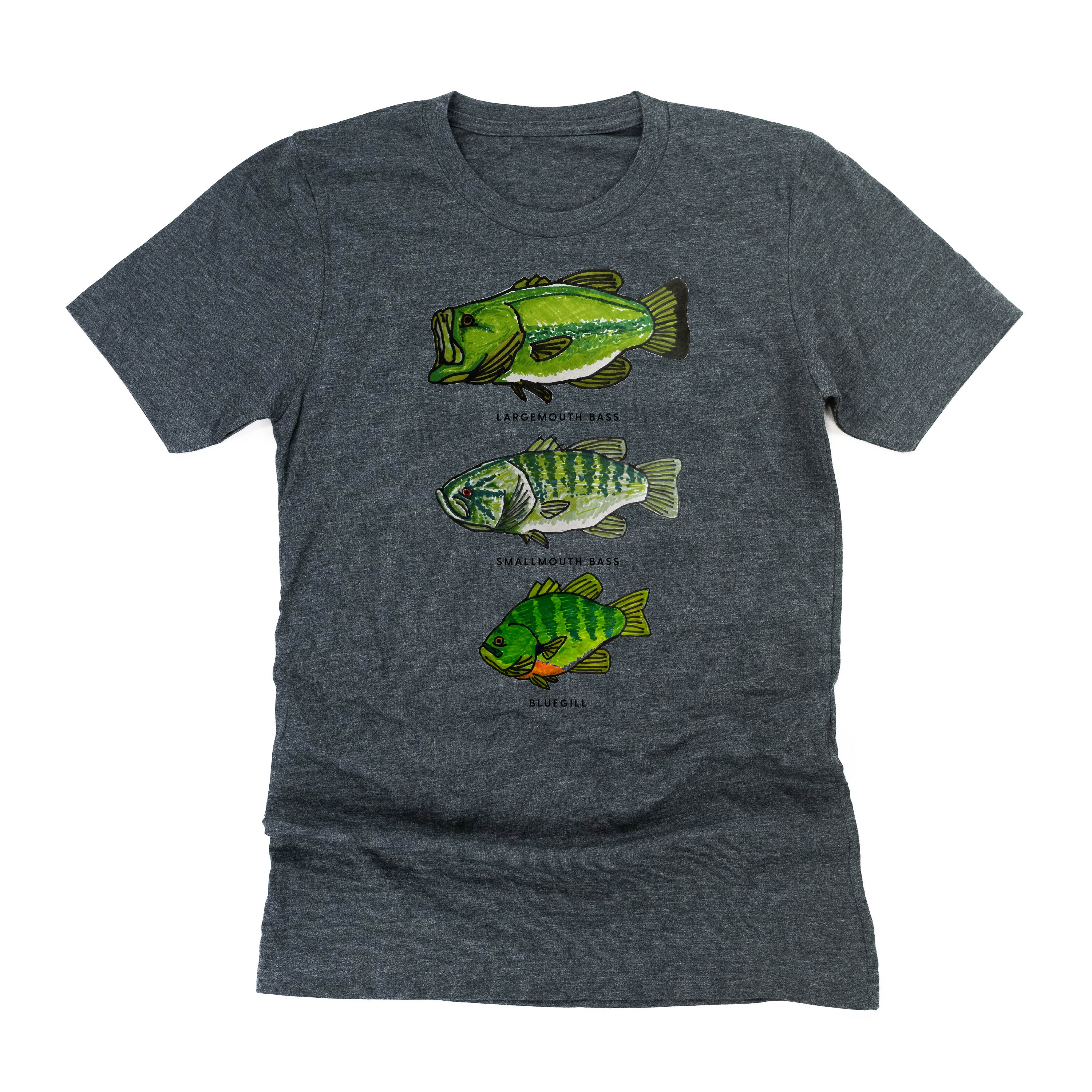 Bass And Bluegill Chart (Hand Drawn) - Unisex Tee