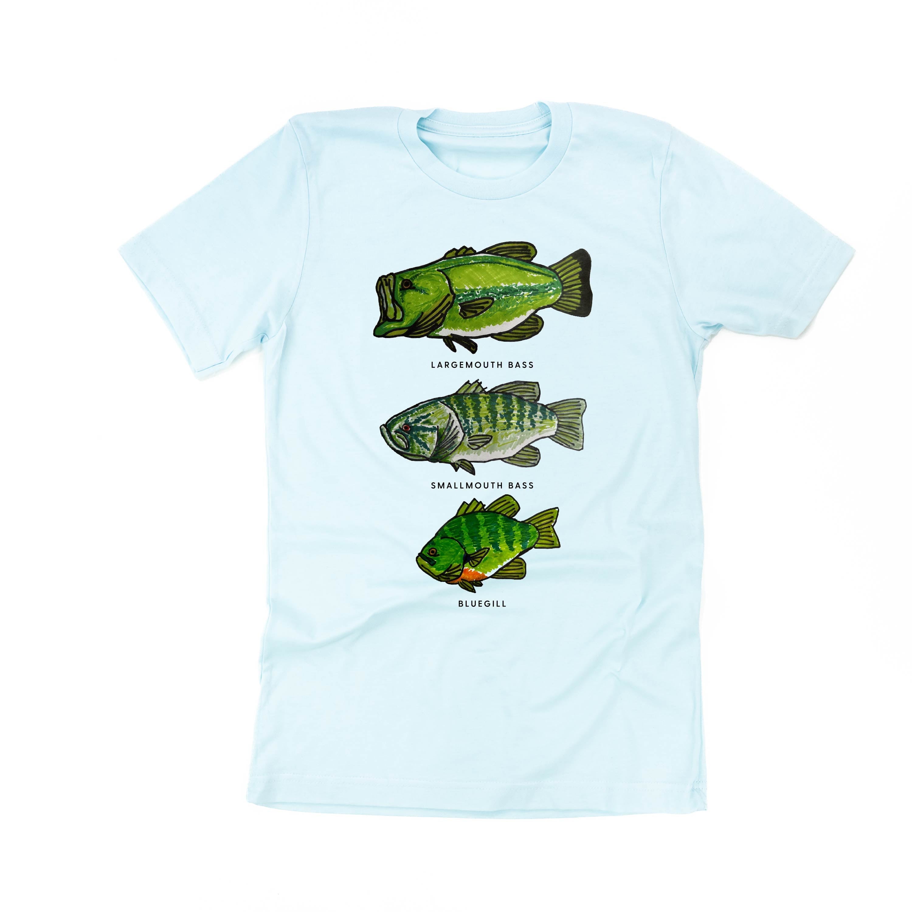 Bass And Bluegill Chart (Hand Drawn) - Unisex Tee