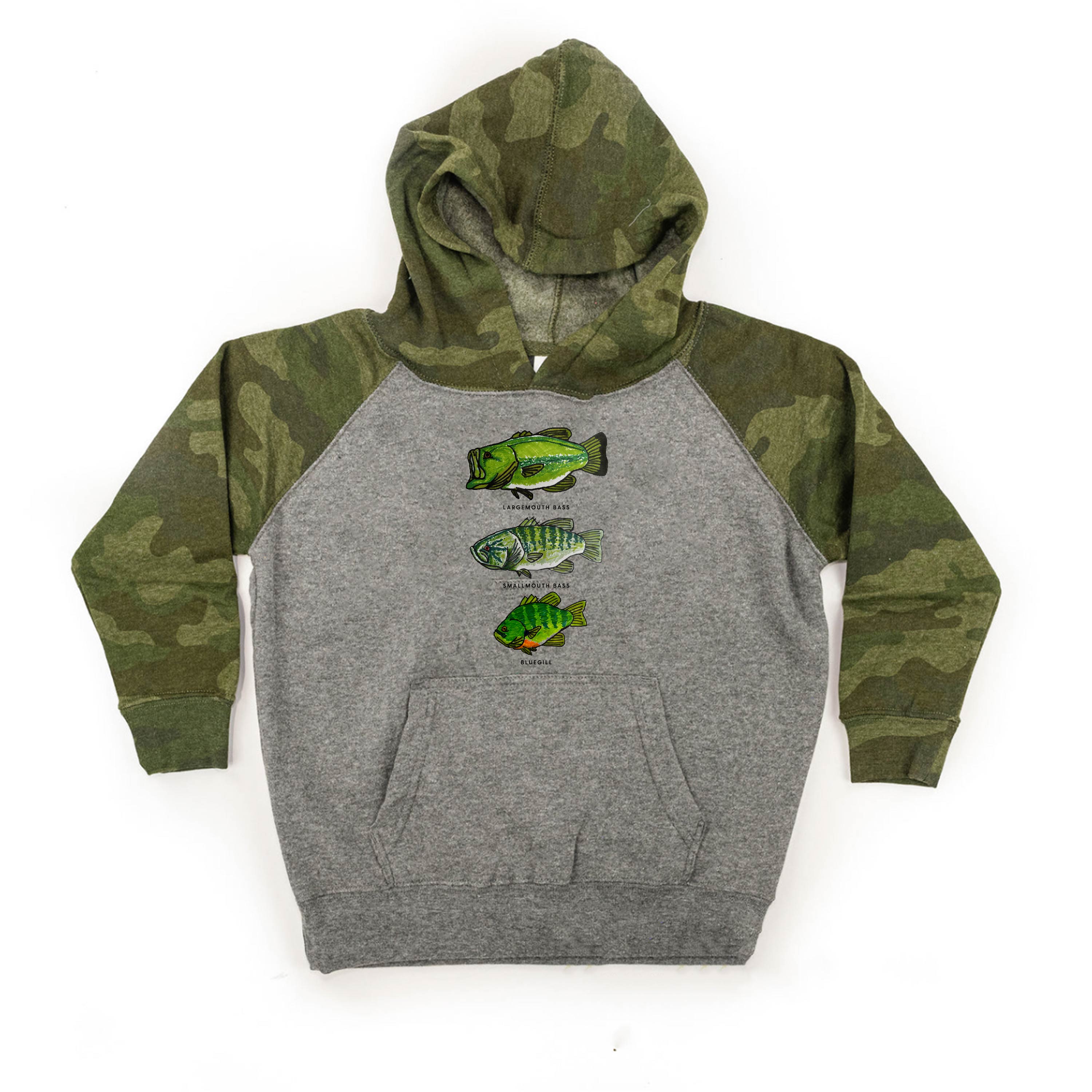Bass And Bluegill Chart (Hand Drawn) - Child HOODIE