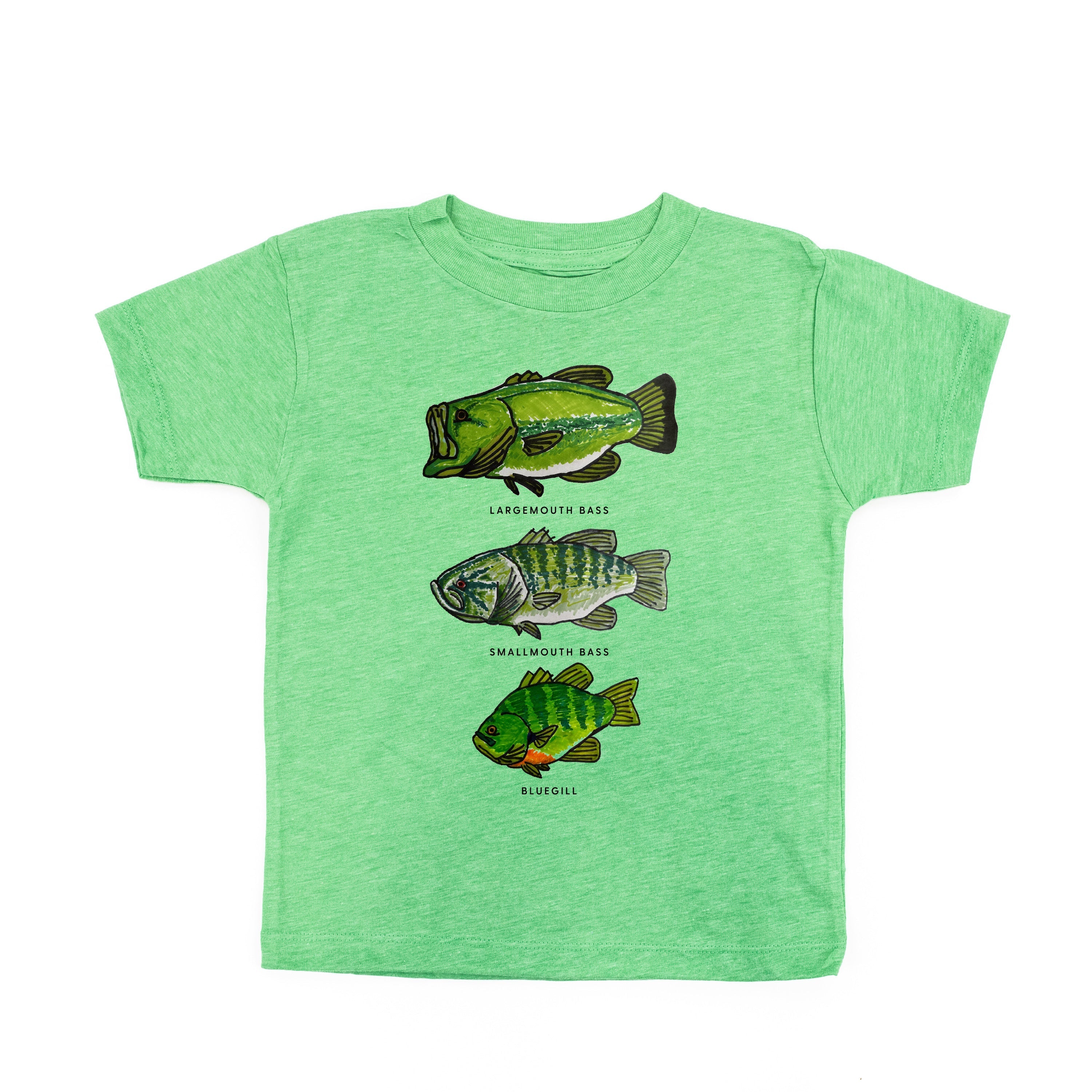 Bass And Bluegill Chart (Hand Drawn) - Child Tee