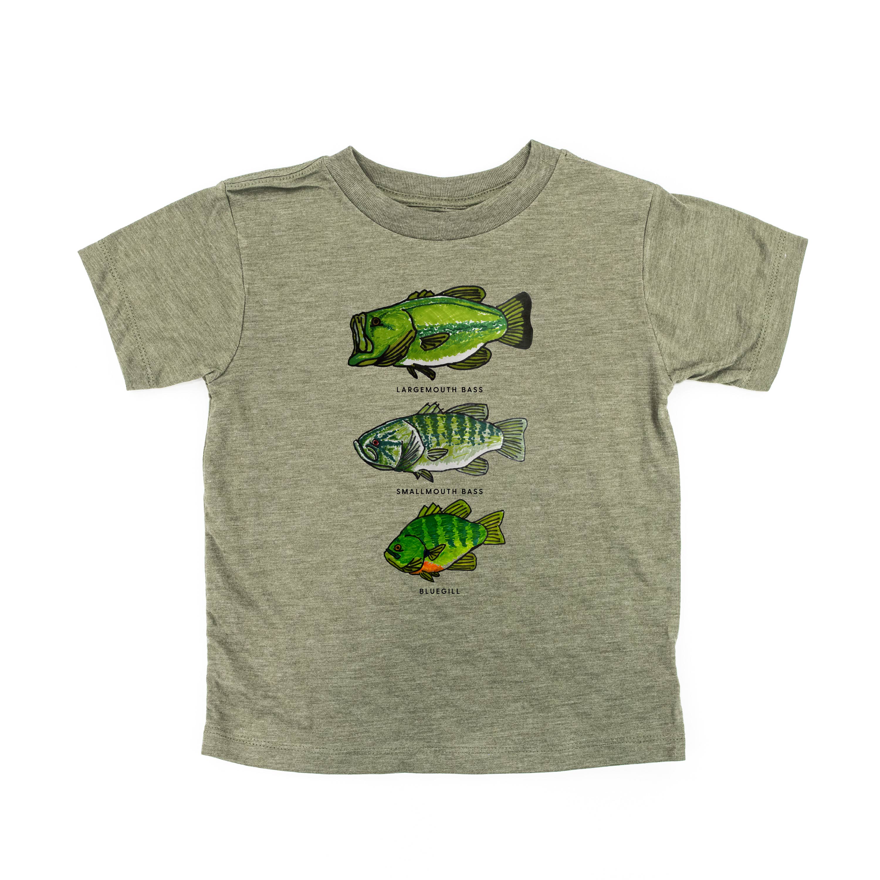 Bass And Bluegill Chart (Hand Drawn) - Child Tee