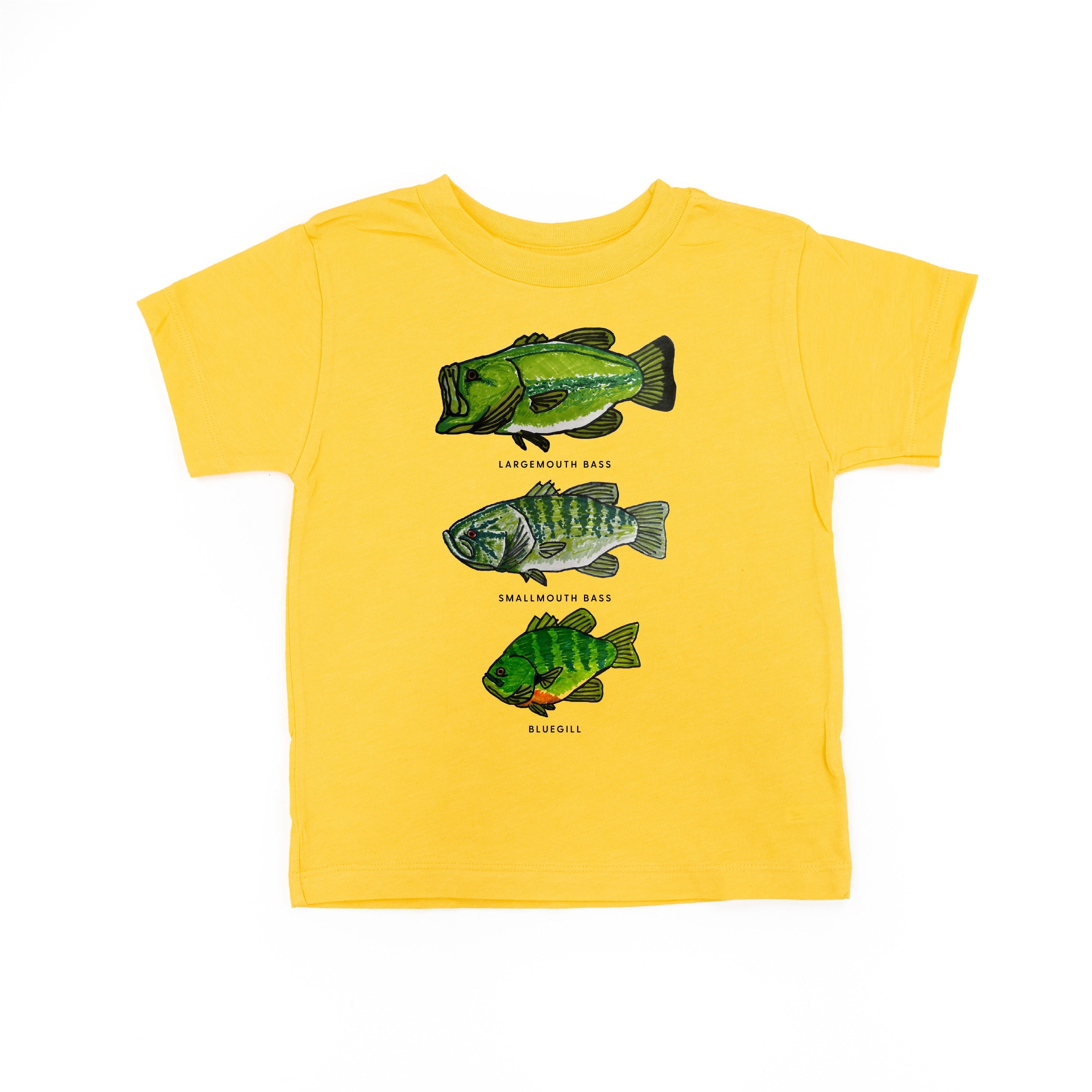 Bass And Bluegill Chart (Hand Drawn) - Child Tee