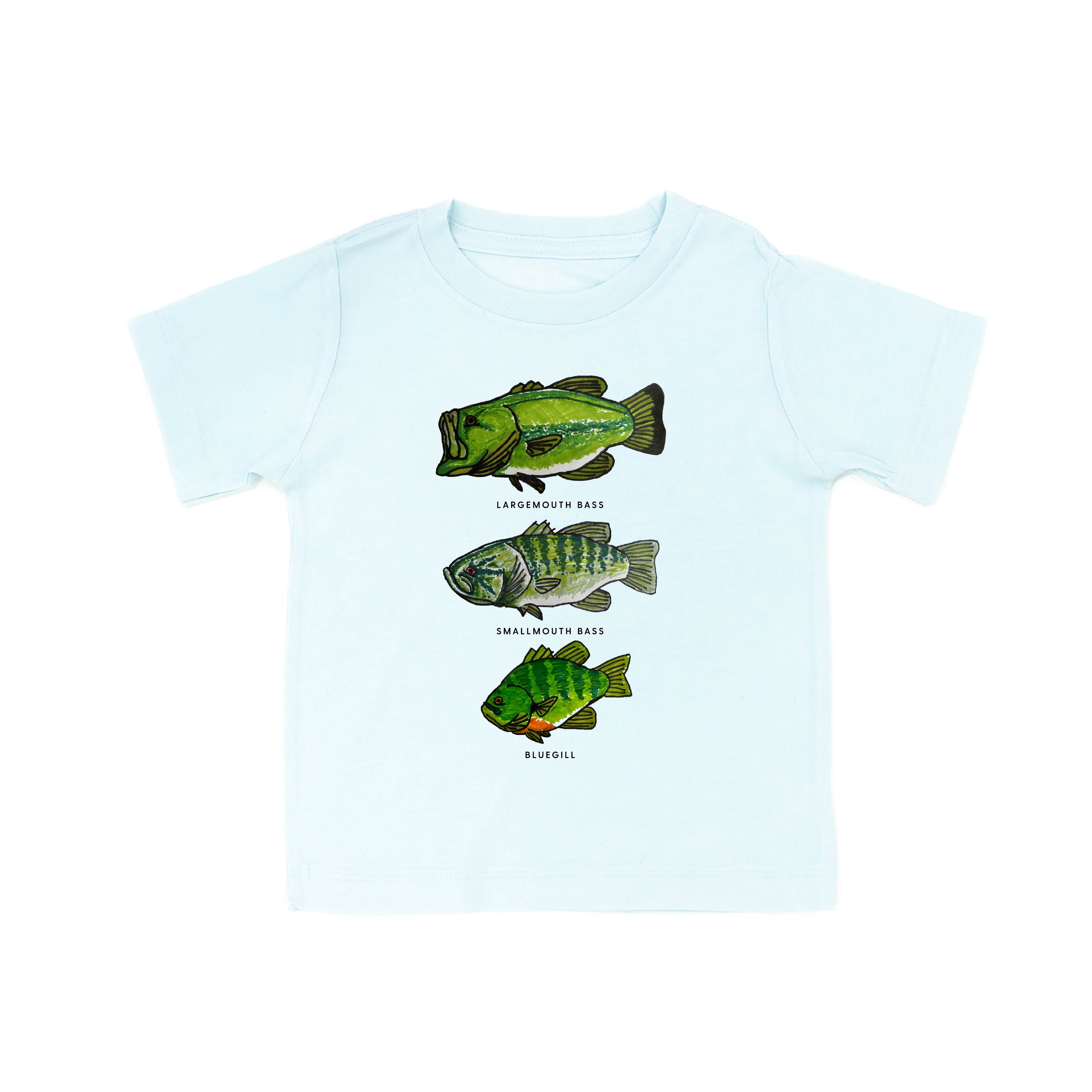 Bass And Bluegill Chart (Hand Drawn) - Child Tee