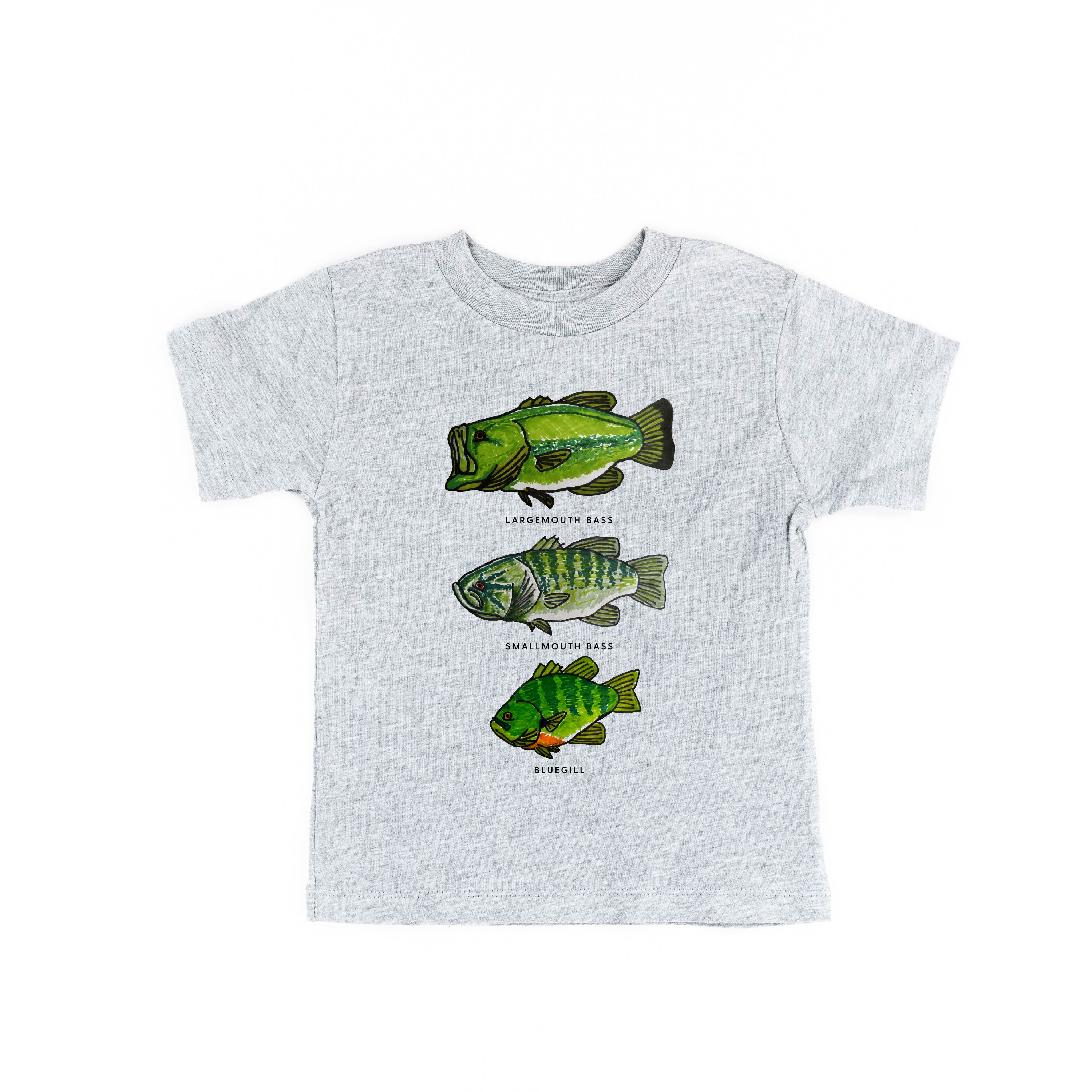 Bass And Bluegill Chart (Hand Drawn) - Child Tee