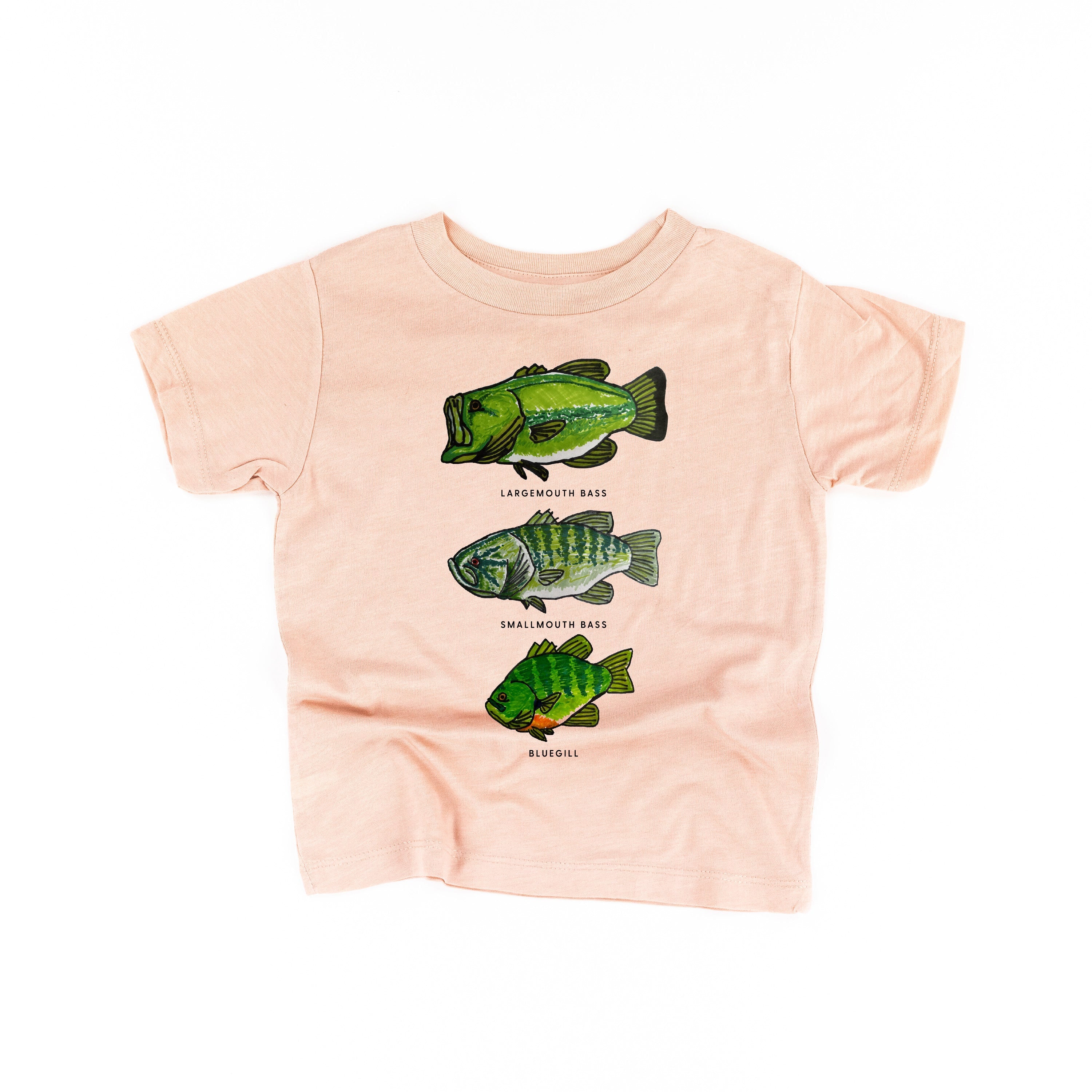 Bass And Bluegill Chart (Hand Drawn) - Child Tee