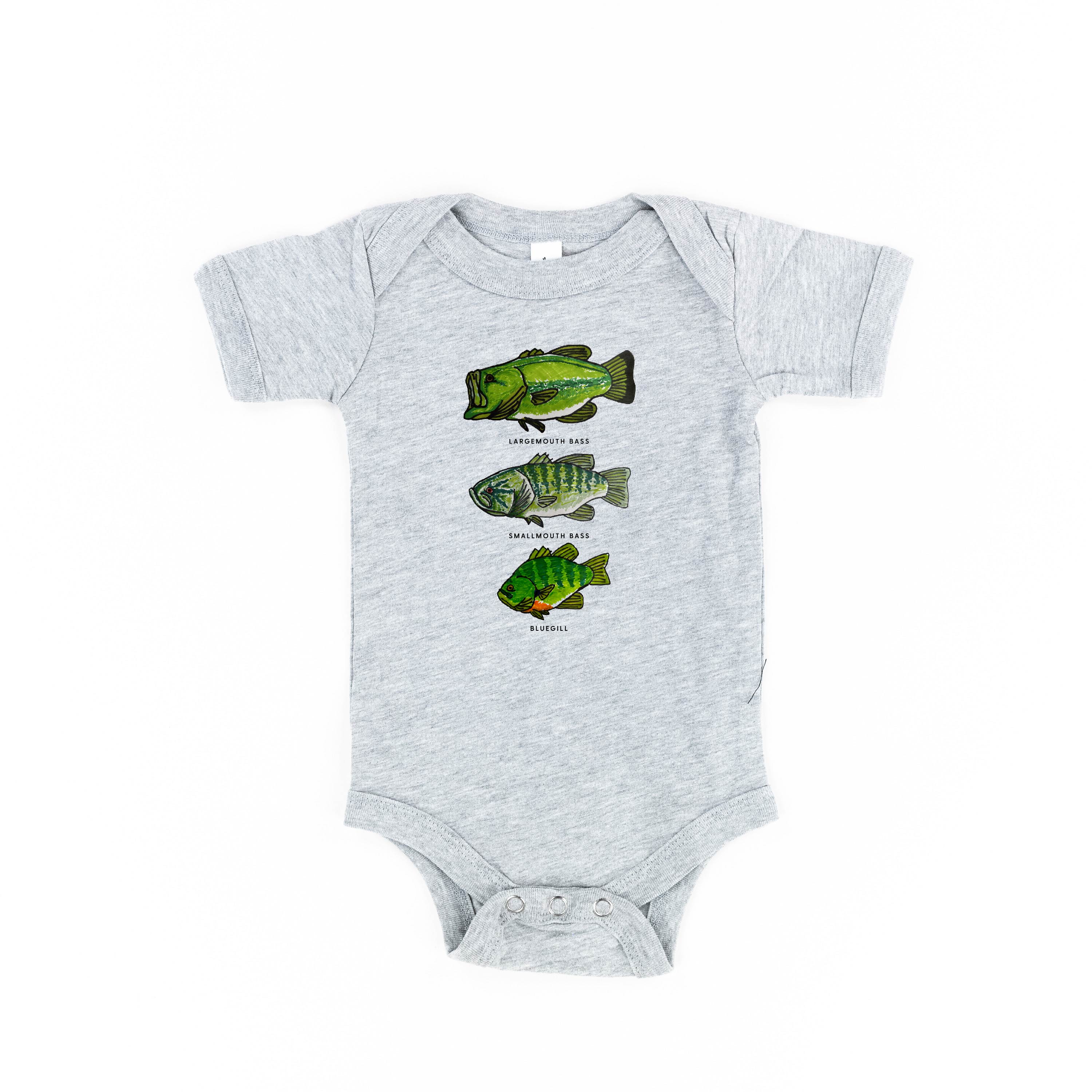 Bass And Bluegill Chart (Hand Drawn) - Child Tee