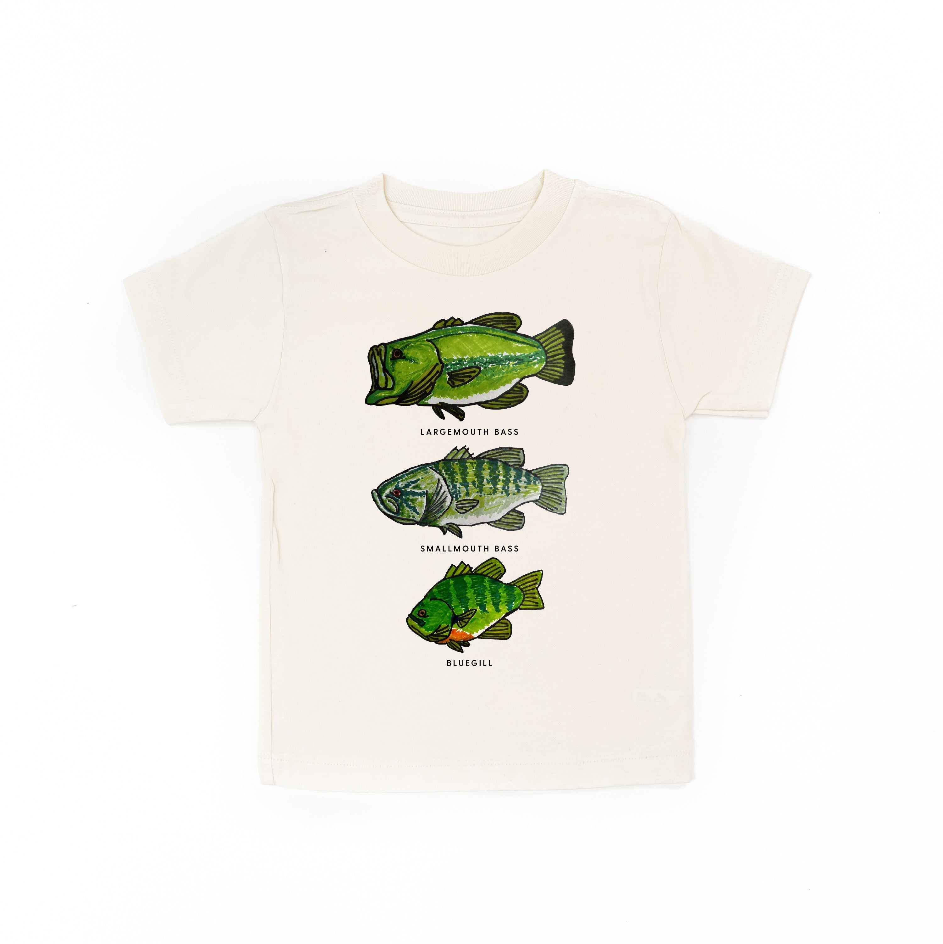 Bass And Bluegill Chart (Hand Drawn) - Child Tee