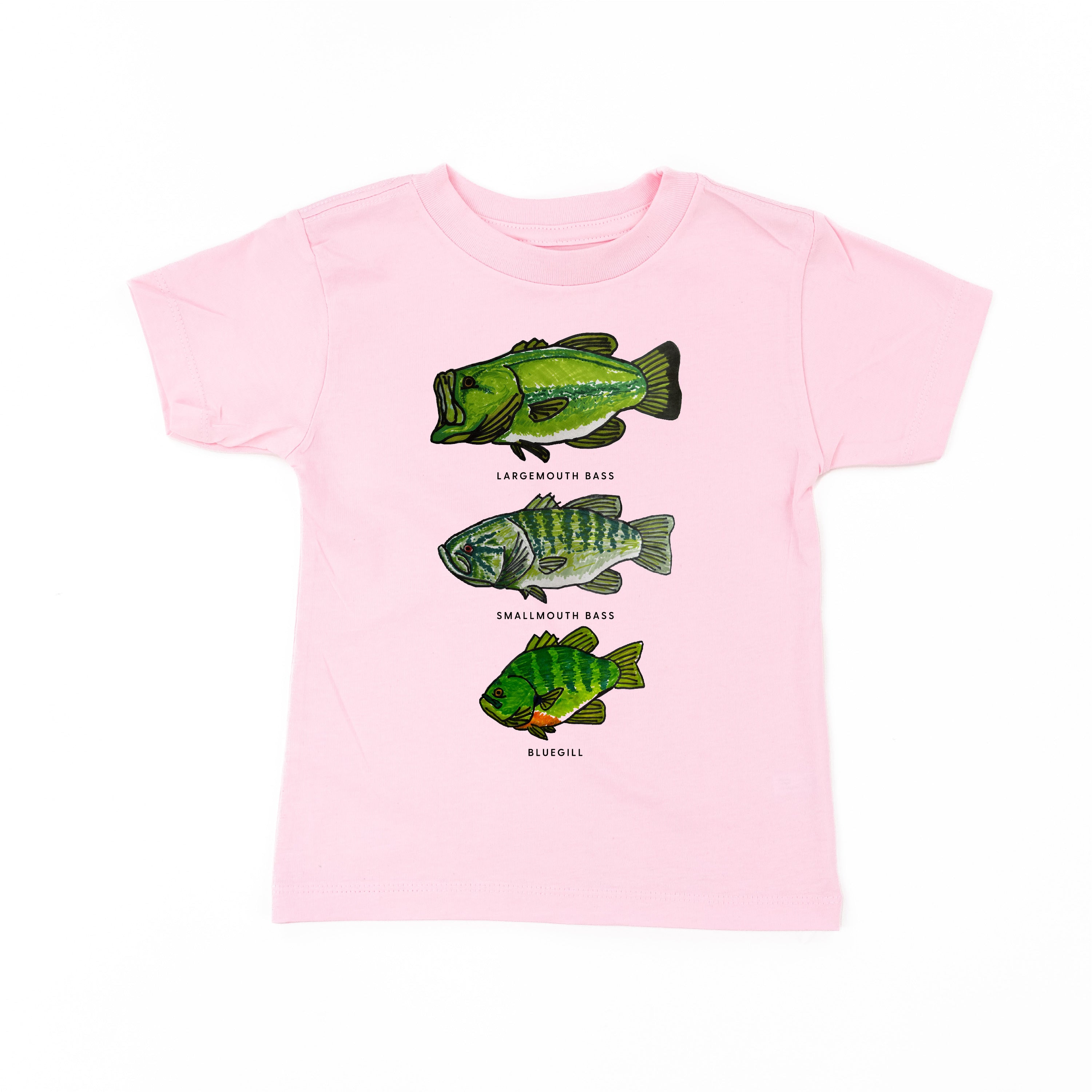 Bass And Bluegill Chart (Hand Drawn) - Child Tee
