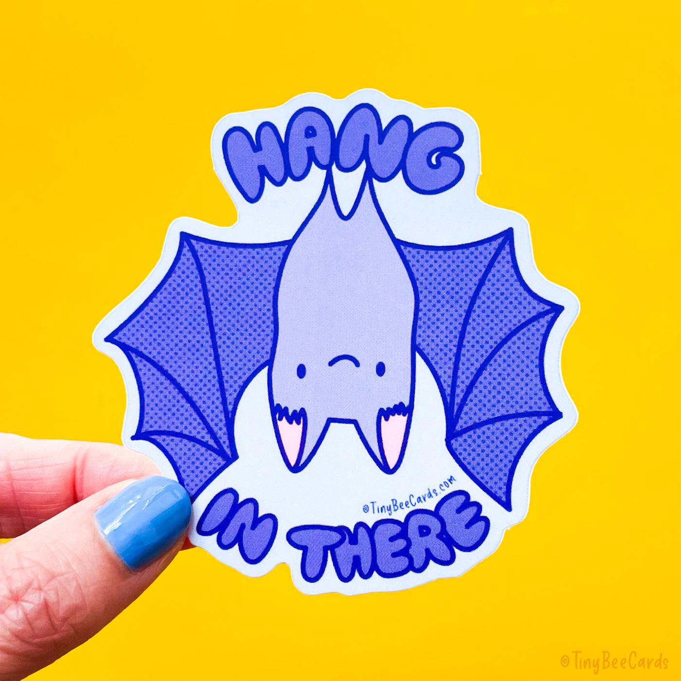 Bat Hang In There Vinyl Sticker
