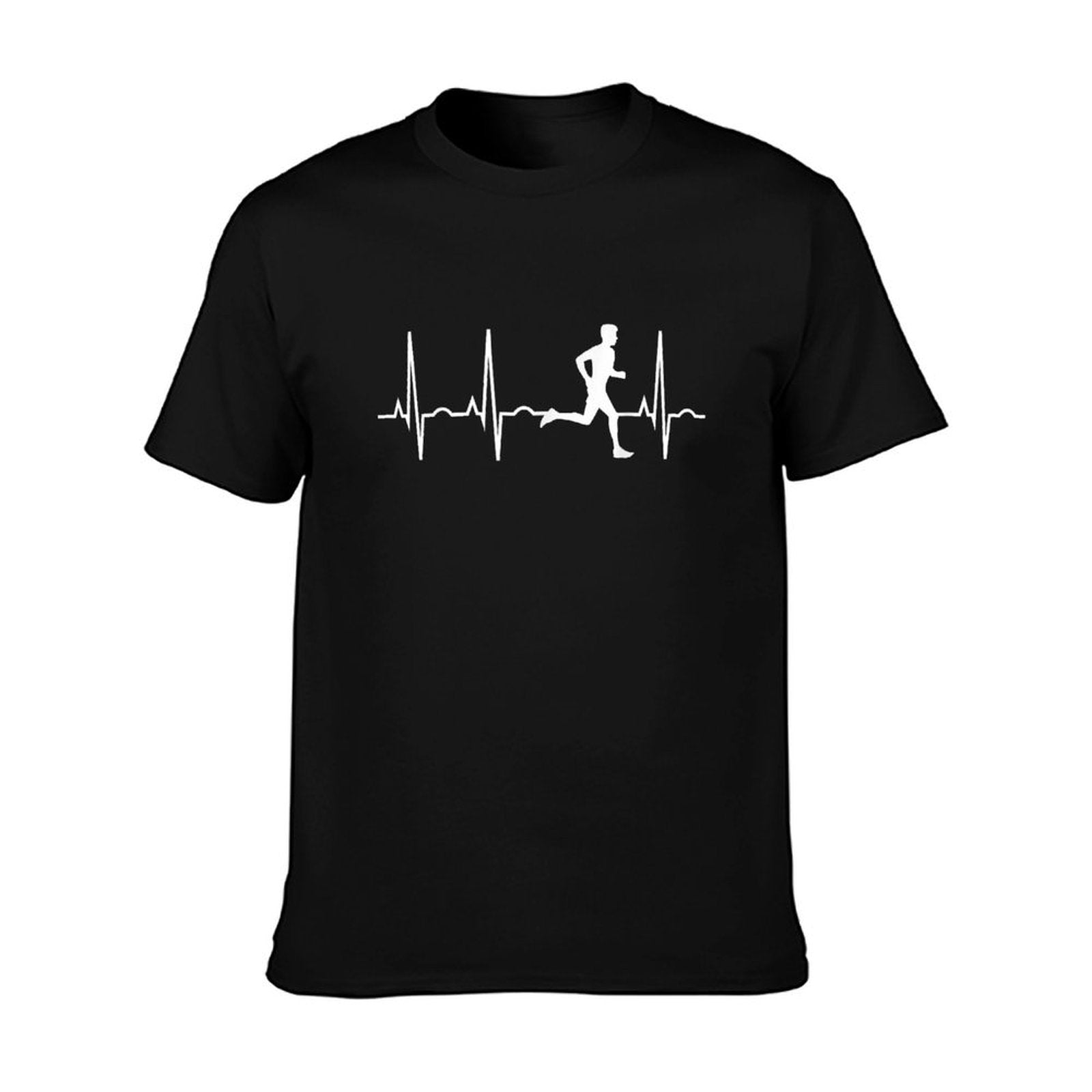 Running Shirt for Men - Runners Heartbeat Gift T-Shirt