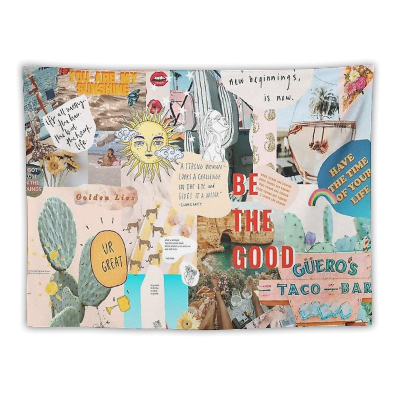 SUMMER COLLAGE TAPESTRY - PHONE CASE Tapestry