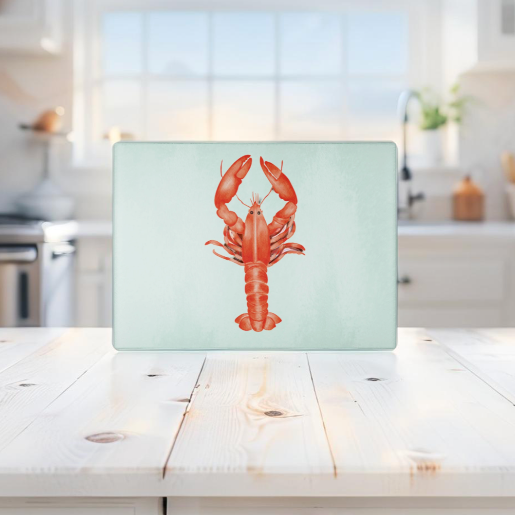 Lobster Glass Cutting Board