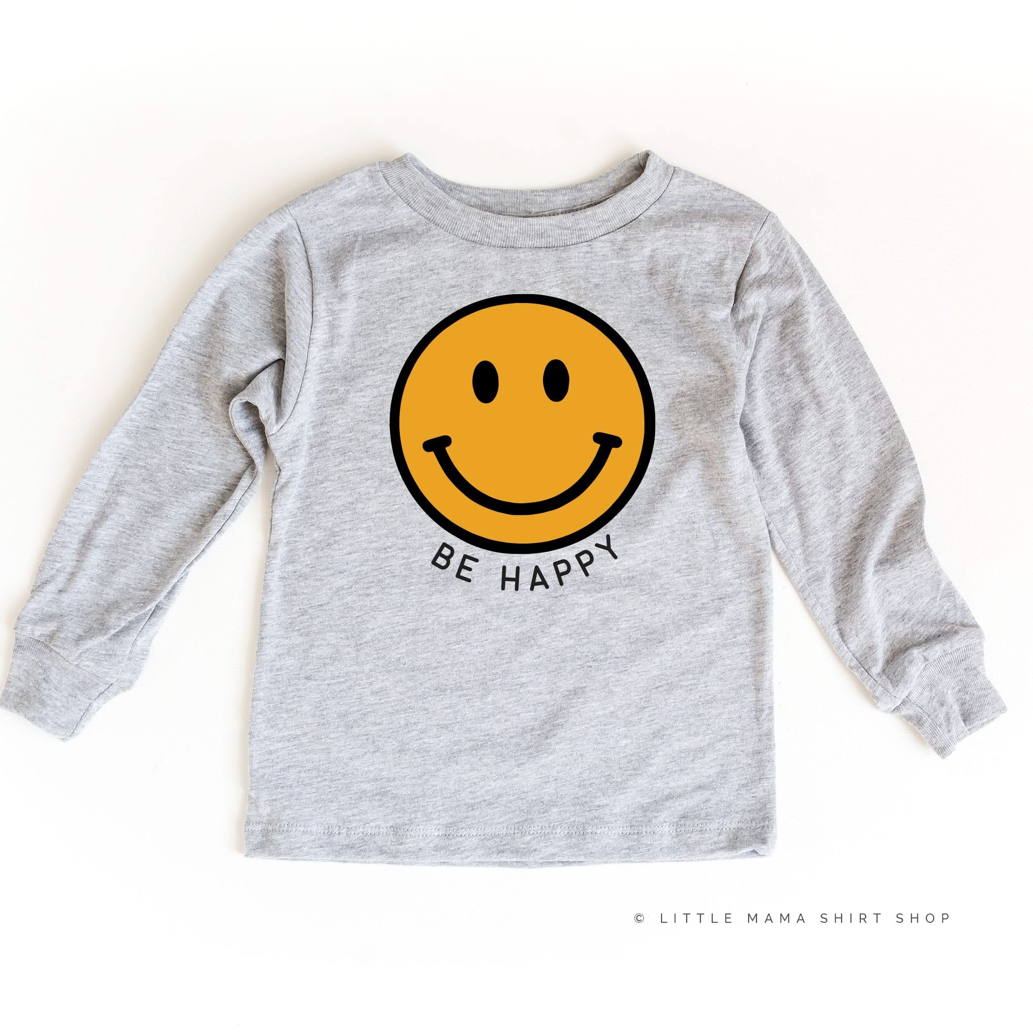 Be Happy - Smiley Face - Child Long Sleeve Tee