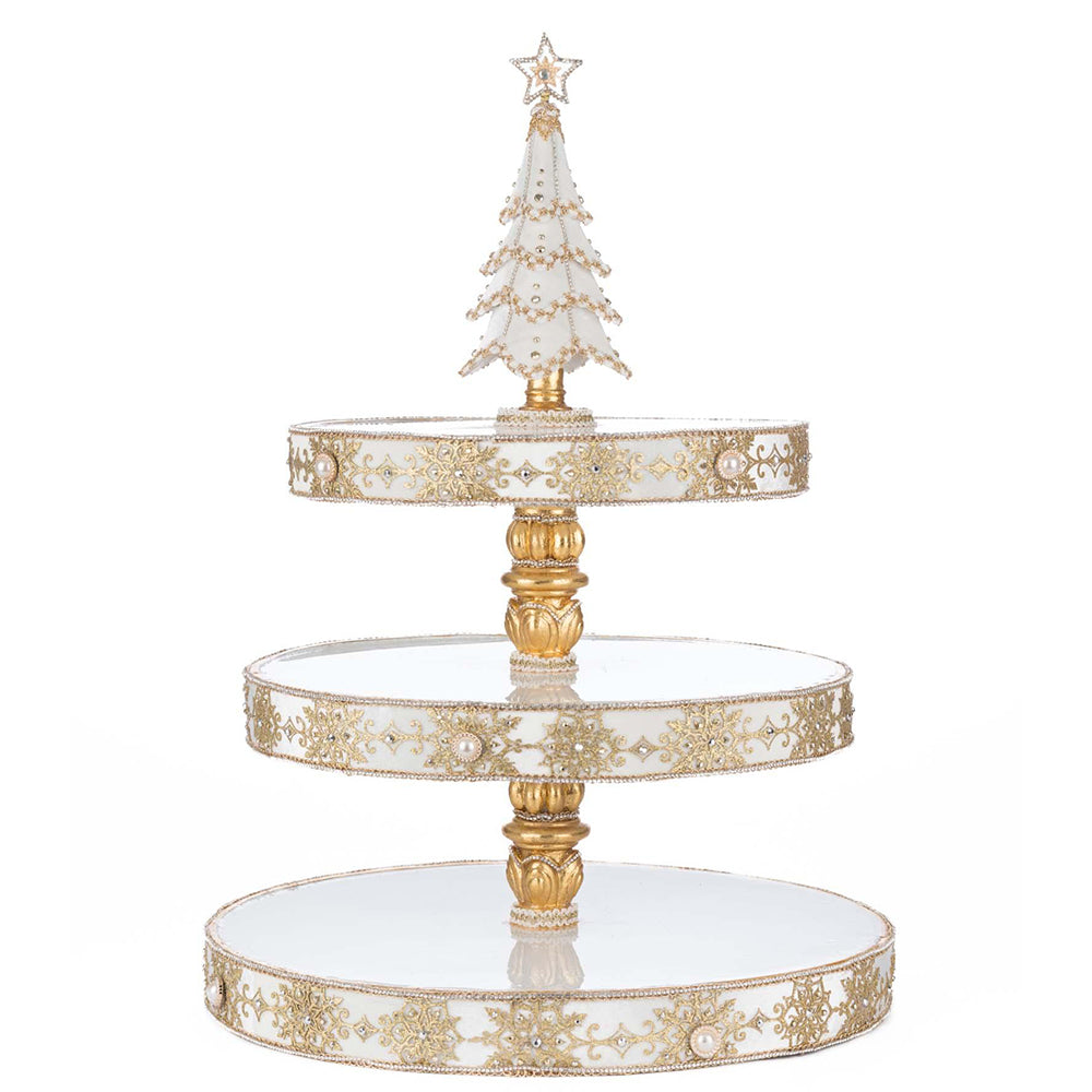 Bells of Brilliance Tiered Serving Tray by Katherine&amp;#39;s Collection