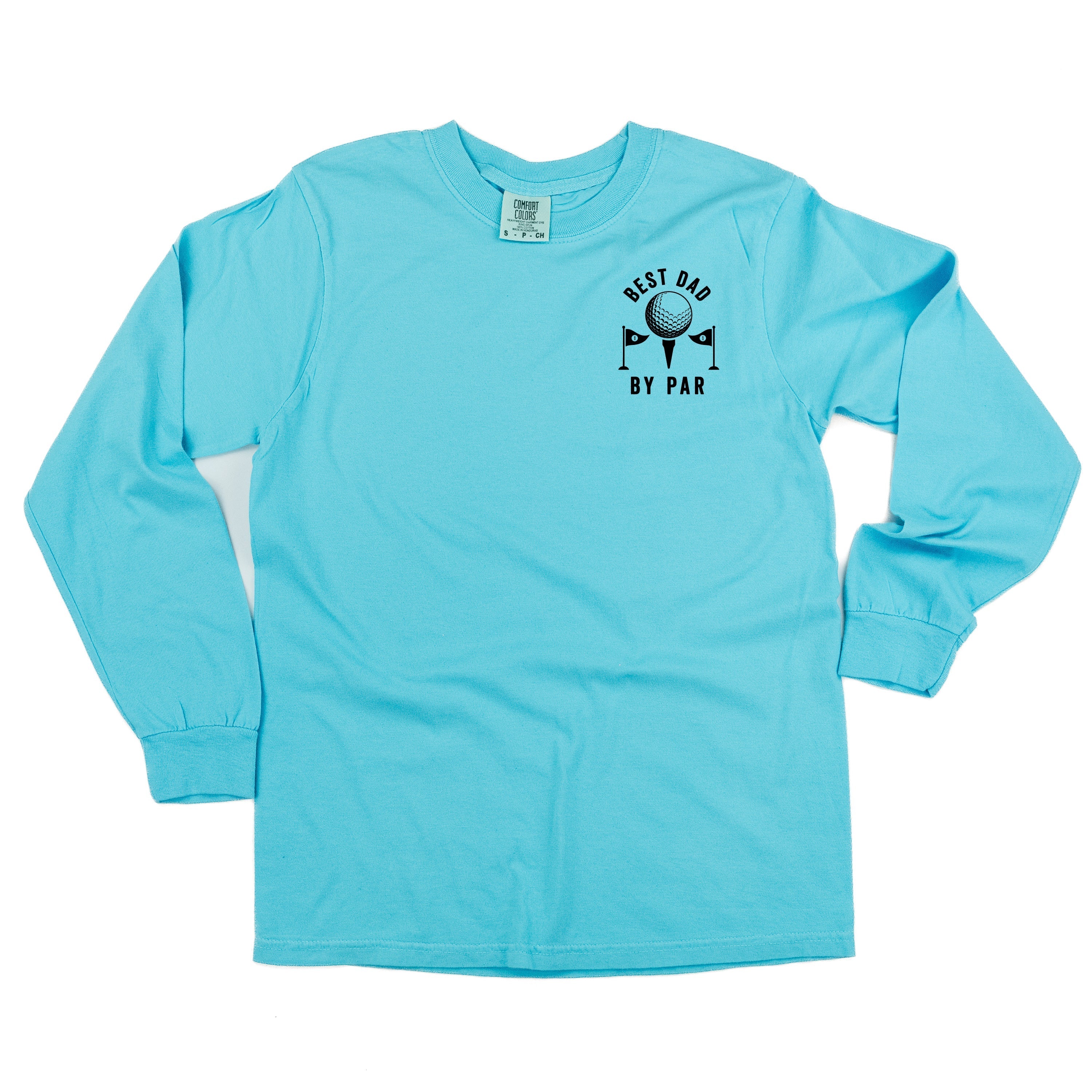 Best Dad By Par - Long Sleeve Comfort Colors Tee