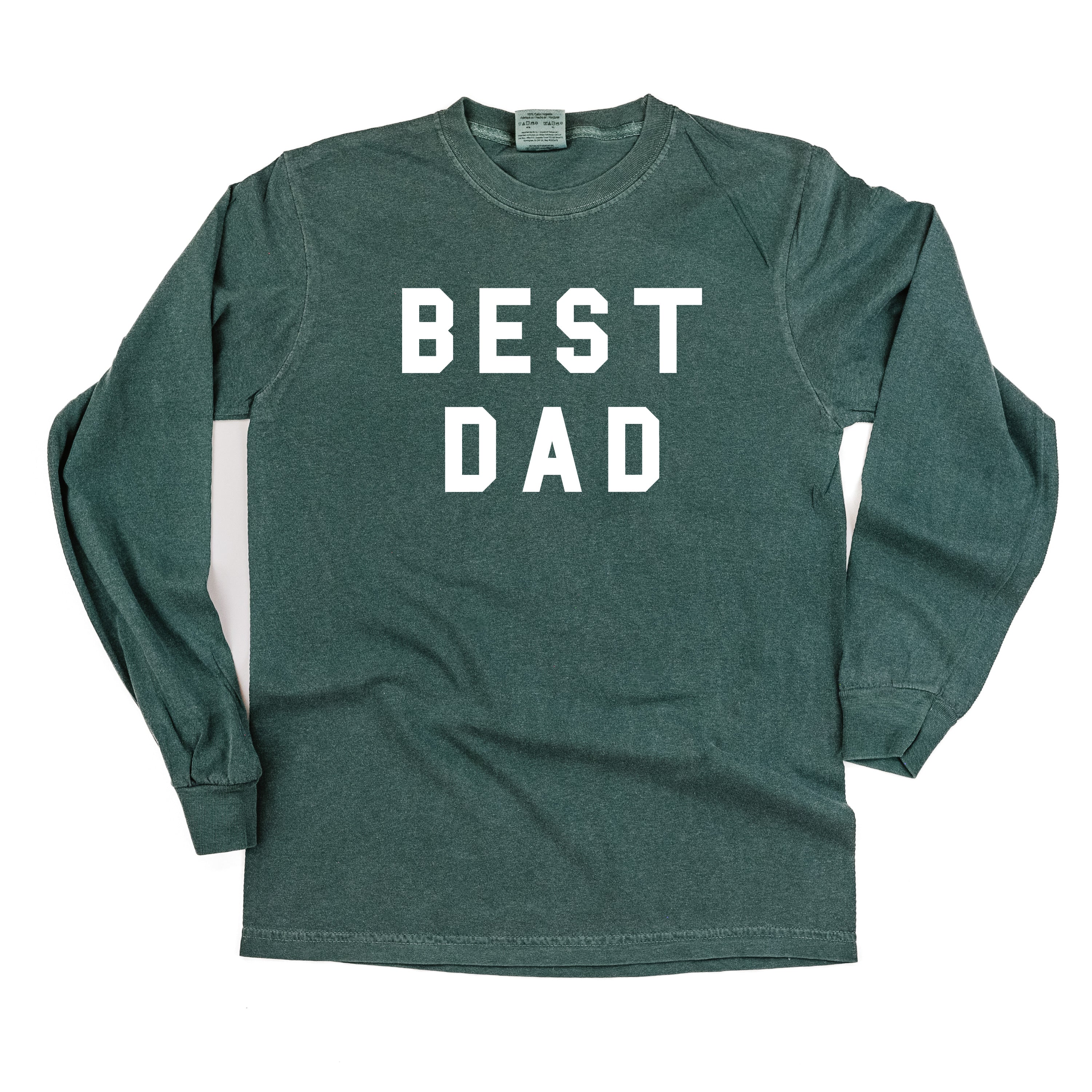 Best Dad - Long Sleeve Comfort Colors Tee