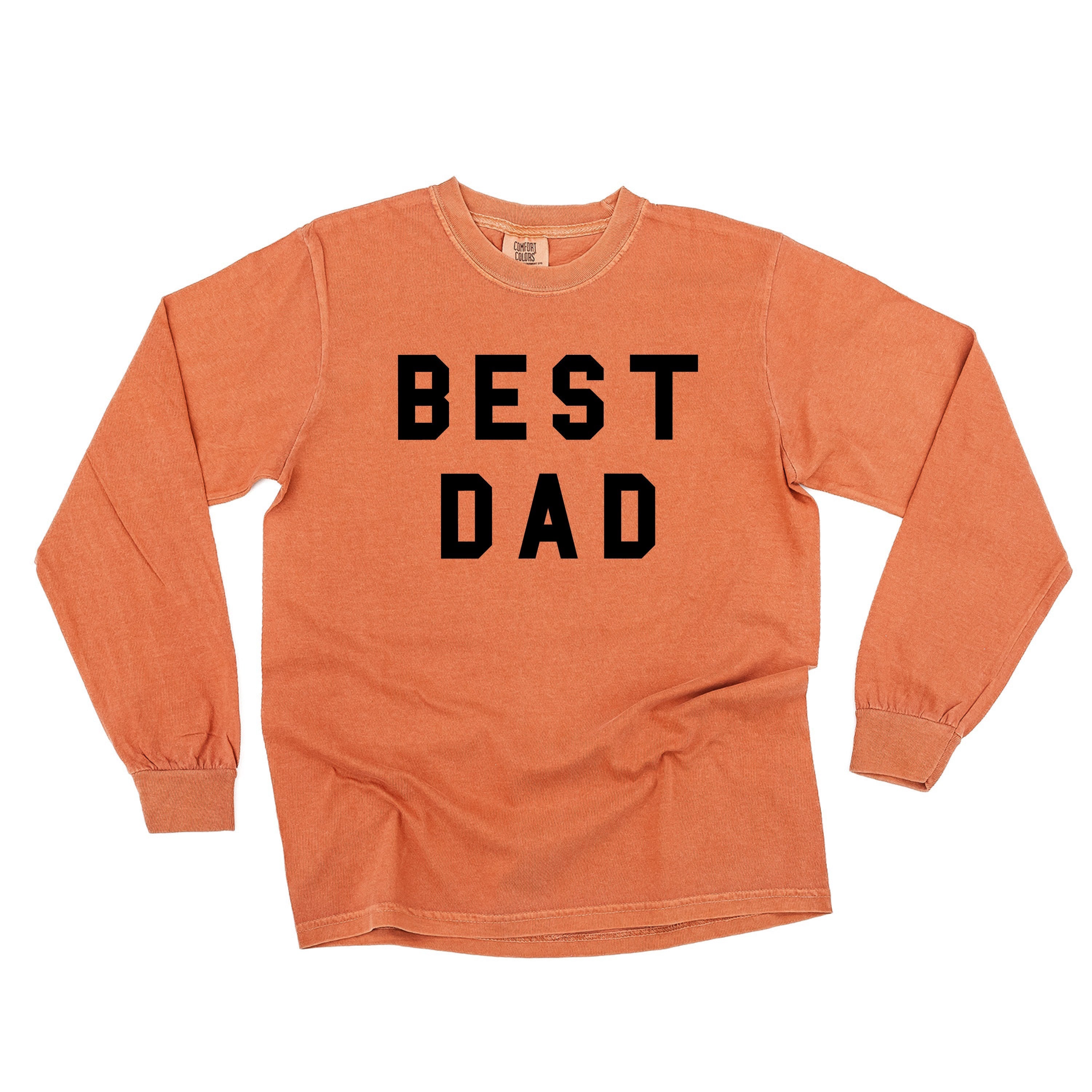 Best Dad - Long Sleeve Comfort Colors Tee