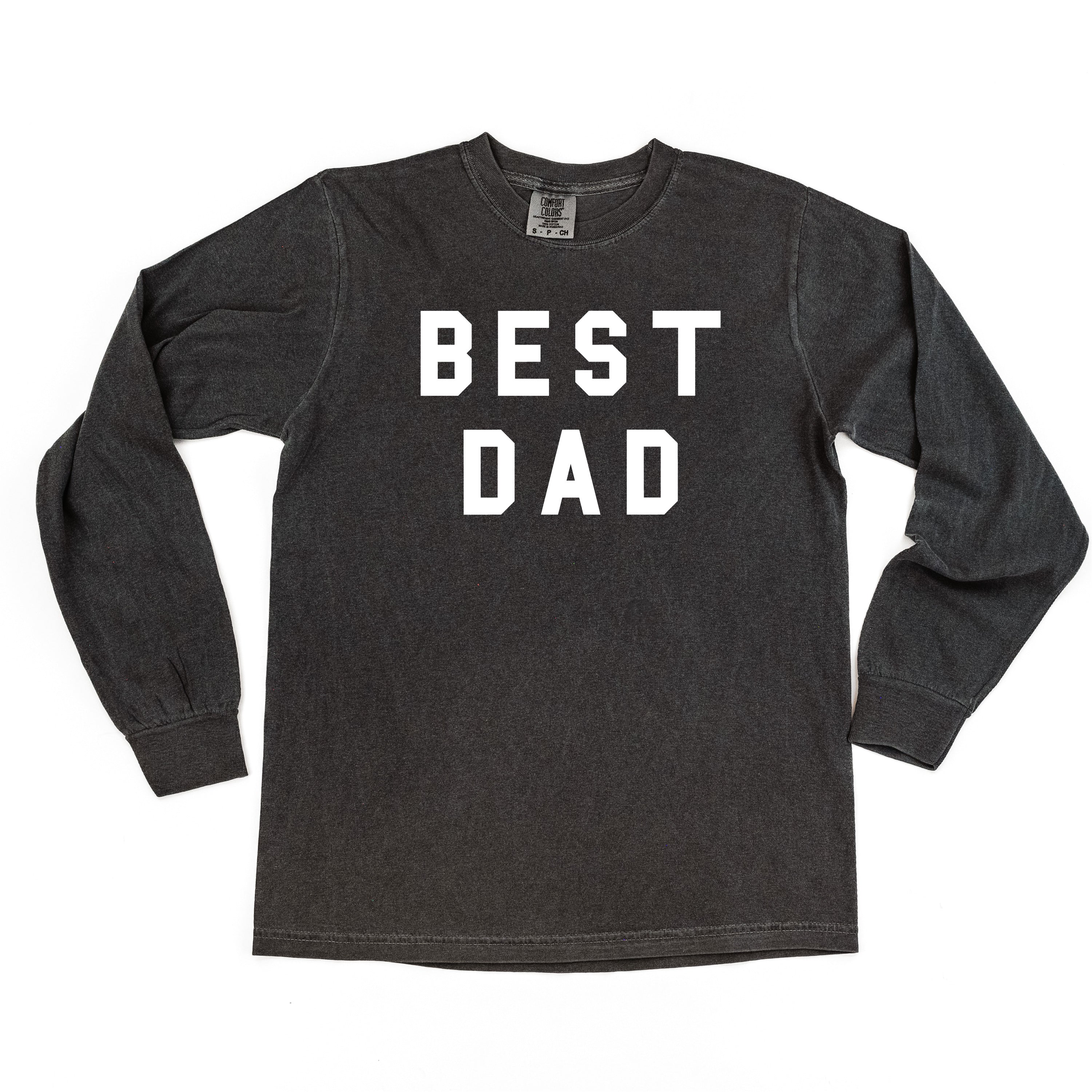Best Dad - Long Sleeve Comfort Colors Tee