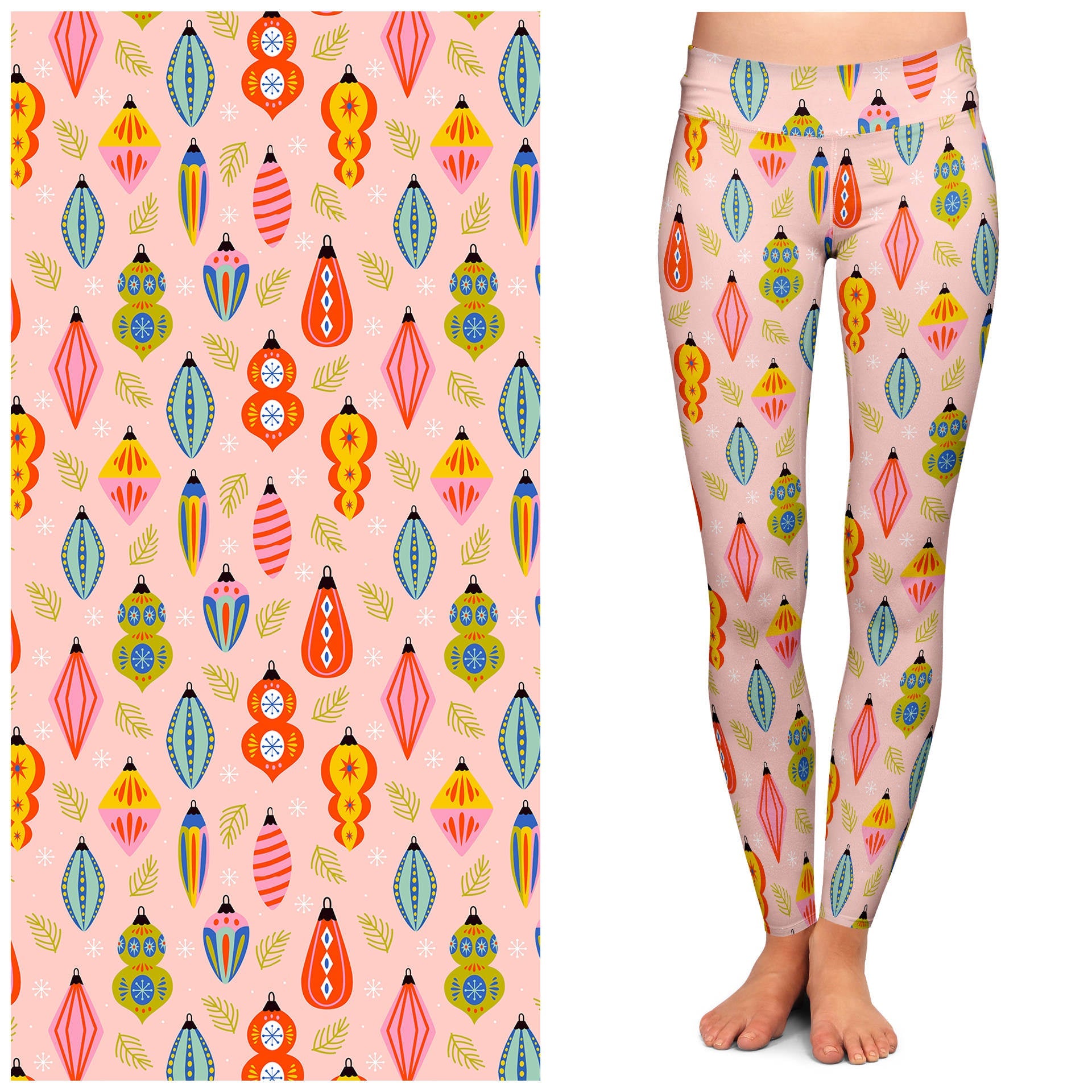 &amp;quot;Pinkmas&amp;quot; Buttery Soft Leggings by Lipstick &amp;amp; Chrome TC2