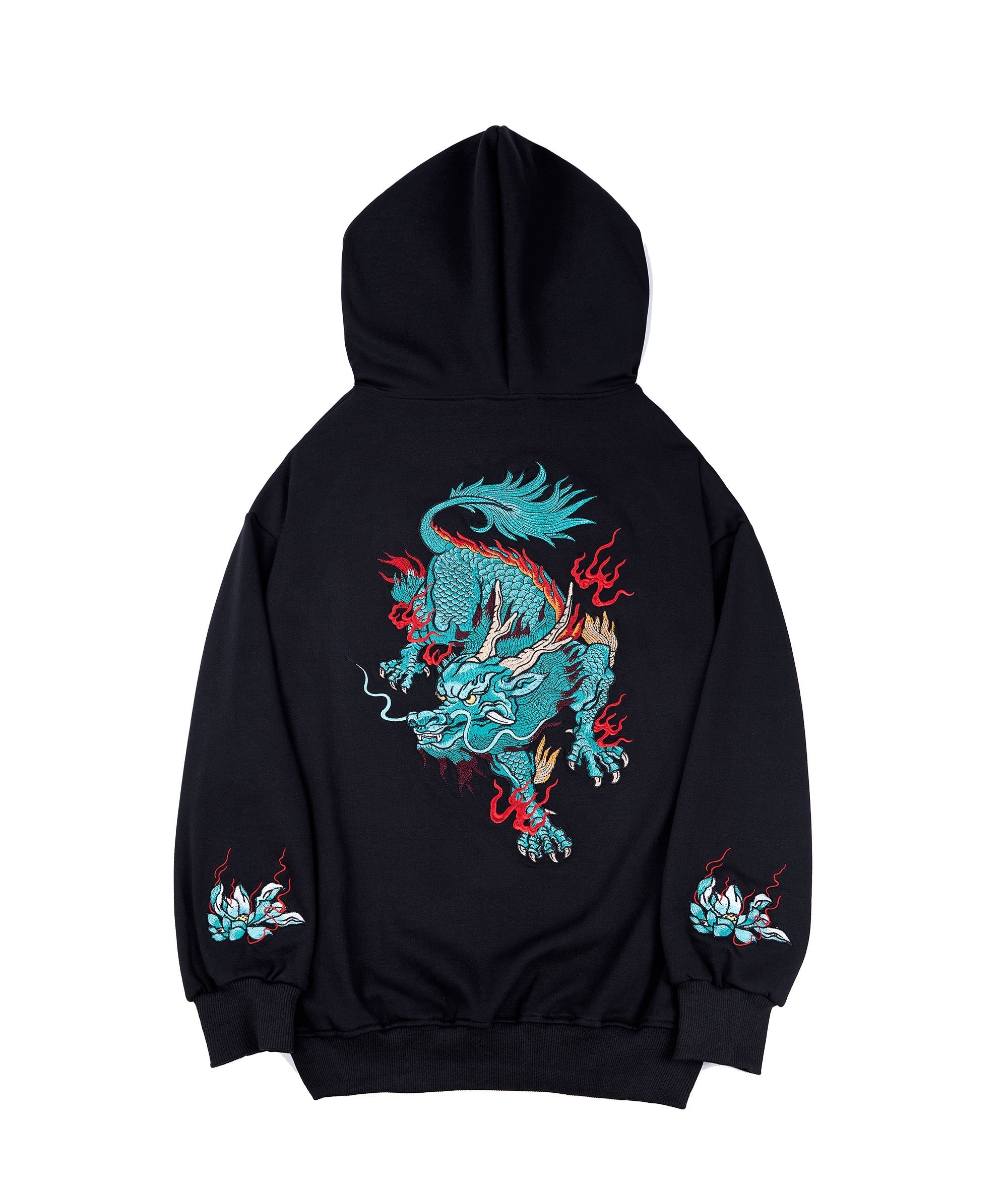 KH9033 Blue Kirin Embroidery Hoodie
