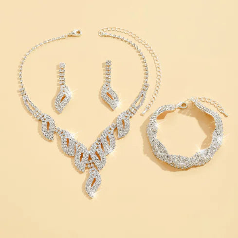 Style Loft Collection Luxury Bridal Necklace & Earrings Set