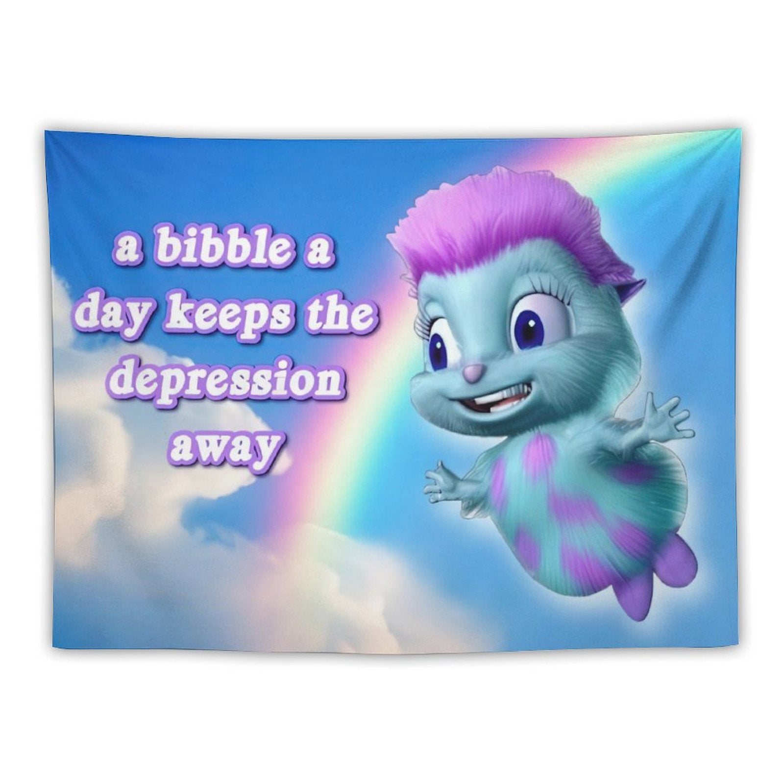 A Bibble A Days Keeps The Depression Away Tapestry
